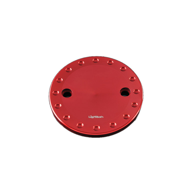 Protezione carter motore alternatore LighTech alluminio Rosso Yamaha Tmax 530 2012-2016