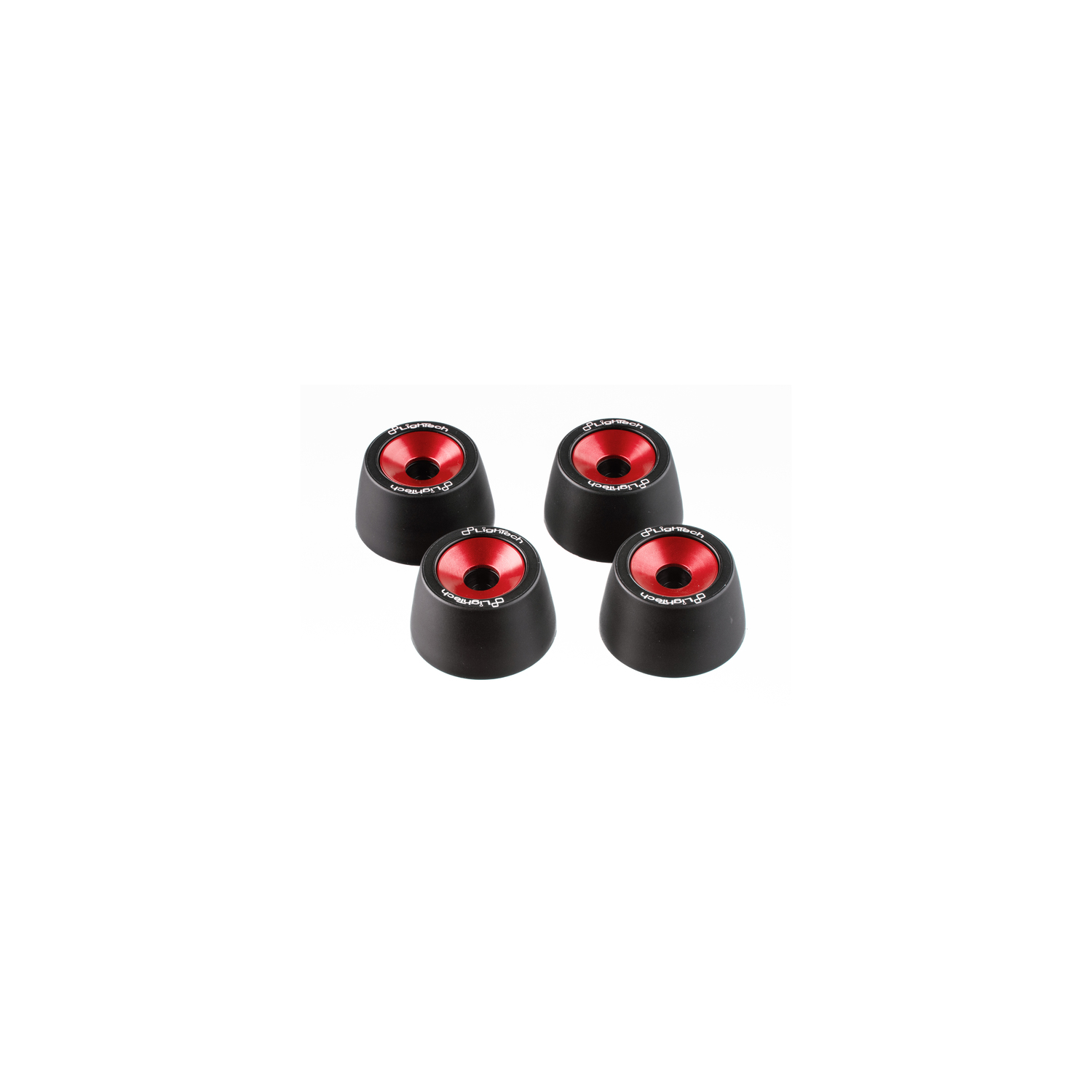 LighTech Red Wheel Axle Protector Kit Yamaha MT09 2021-2025