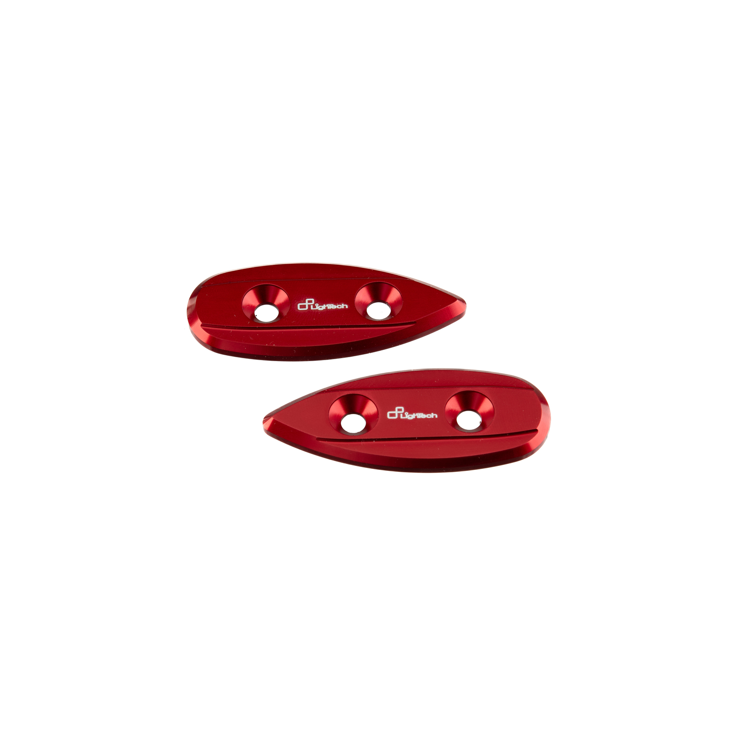 Coppia tappi specchio Rosso LighTech Yamaha R1 2004-2008