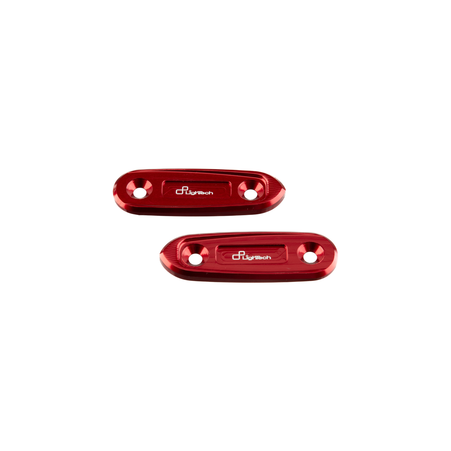 Coppia tappi specchio Rosso LighTech Yamaha R3 2019-2024