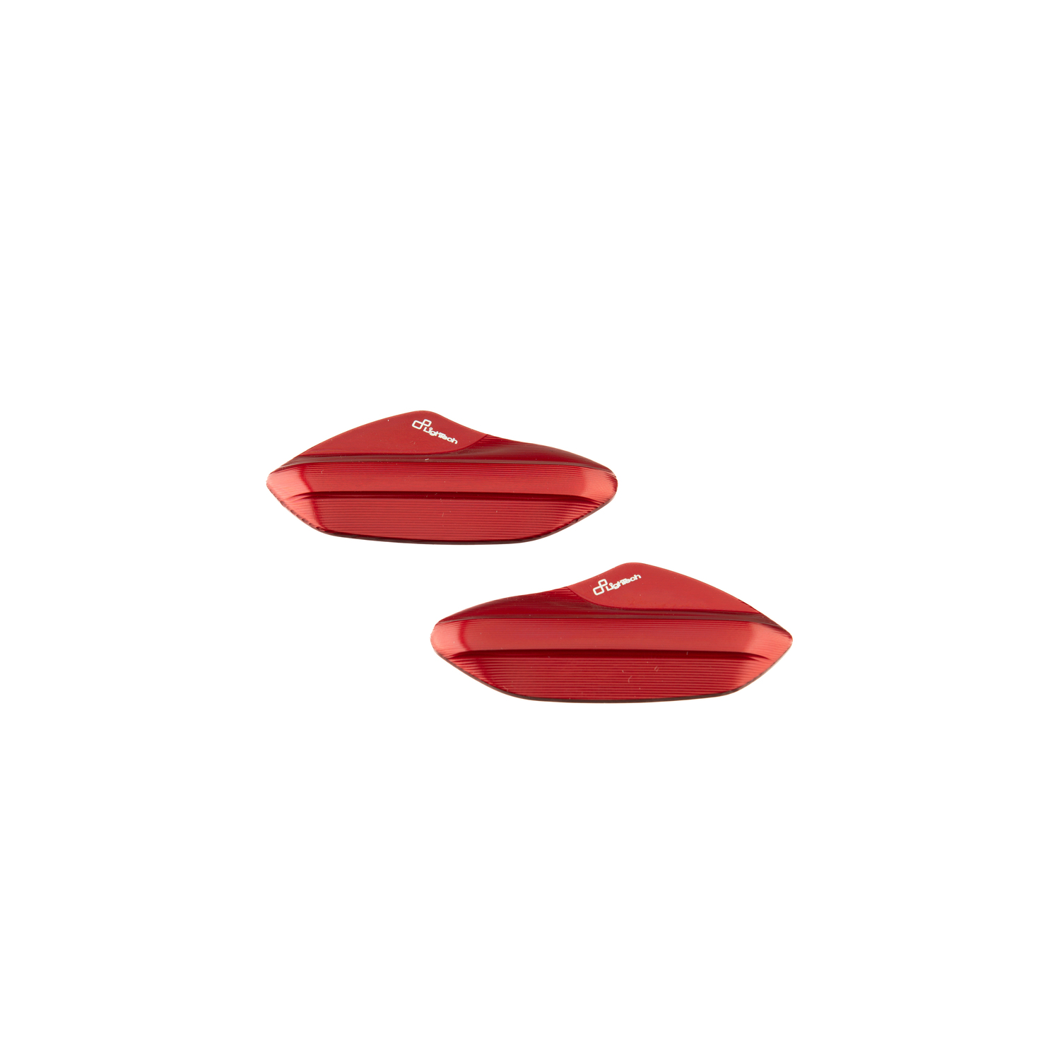 LighTech red mirror caps Aprilia Tuono V4 2025-2026