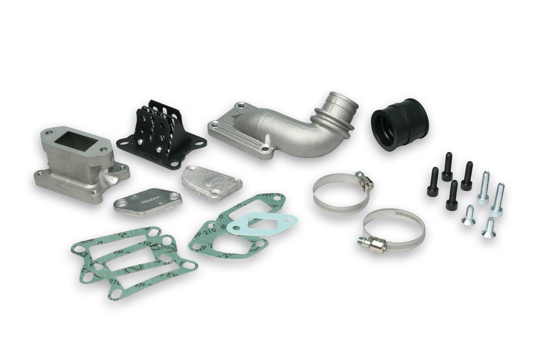 Malossi Reed Valve Manifold Assembly Vespa ET3 Primavera 125 2T