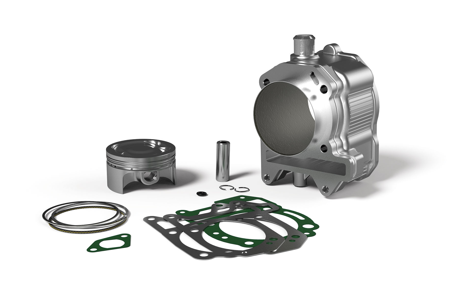 Malossi Aluminium complete cylinder D.75,5 pin D.15 H2O Malaguti Madison 3 250 4T