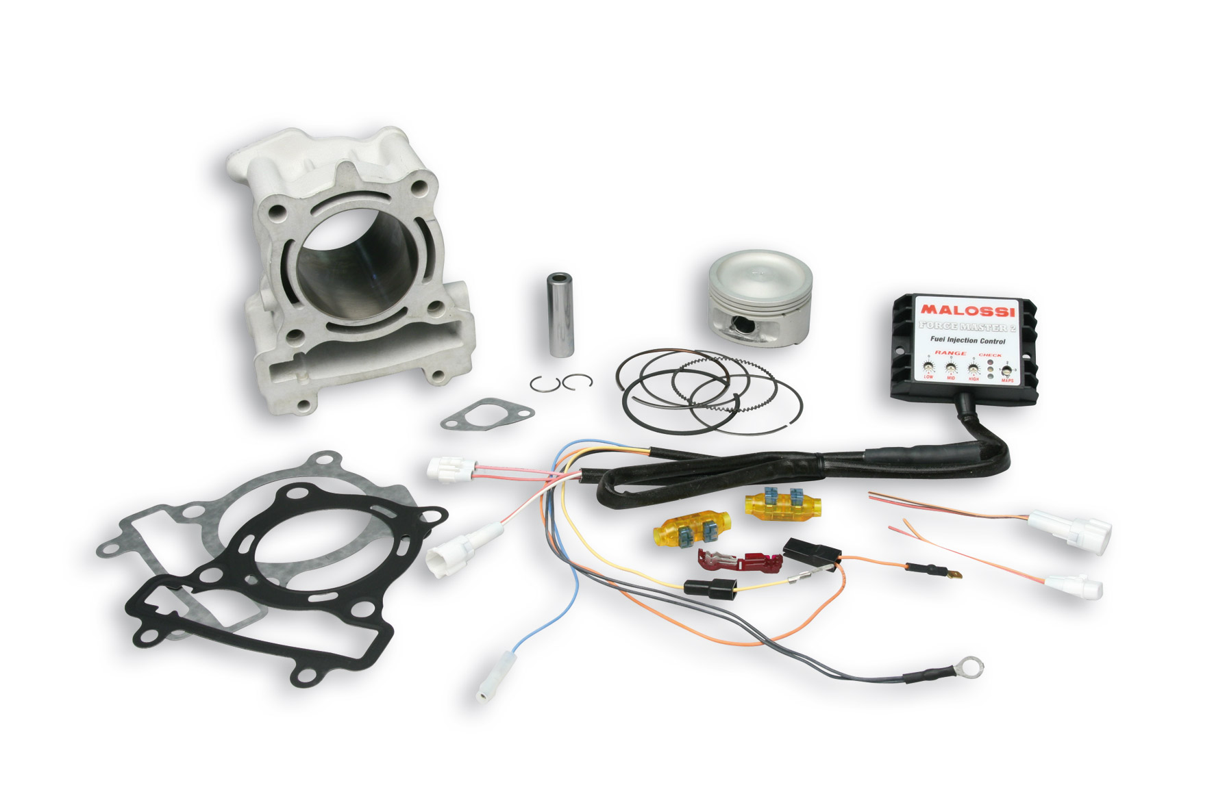 Malossi Complete Cylinder I-TECH 4-stroke D.63 in aluminum pin D.15 H2O Yamaha Xenter 150-2018