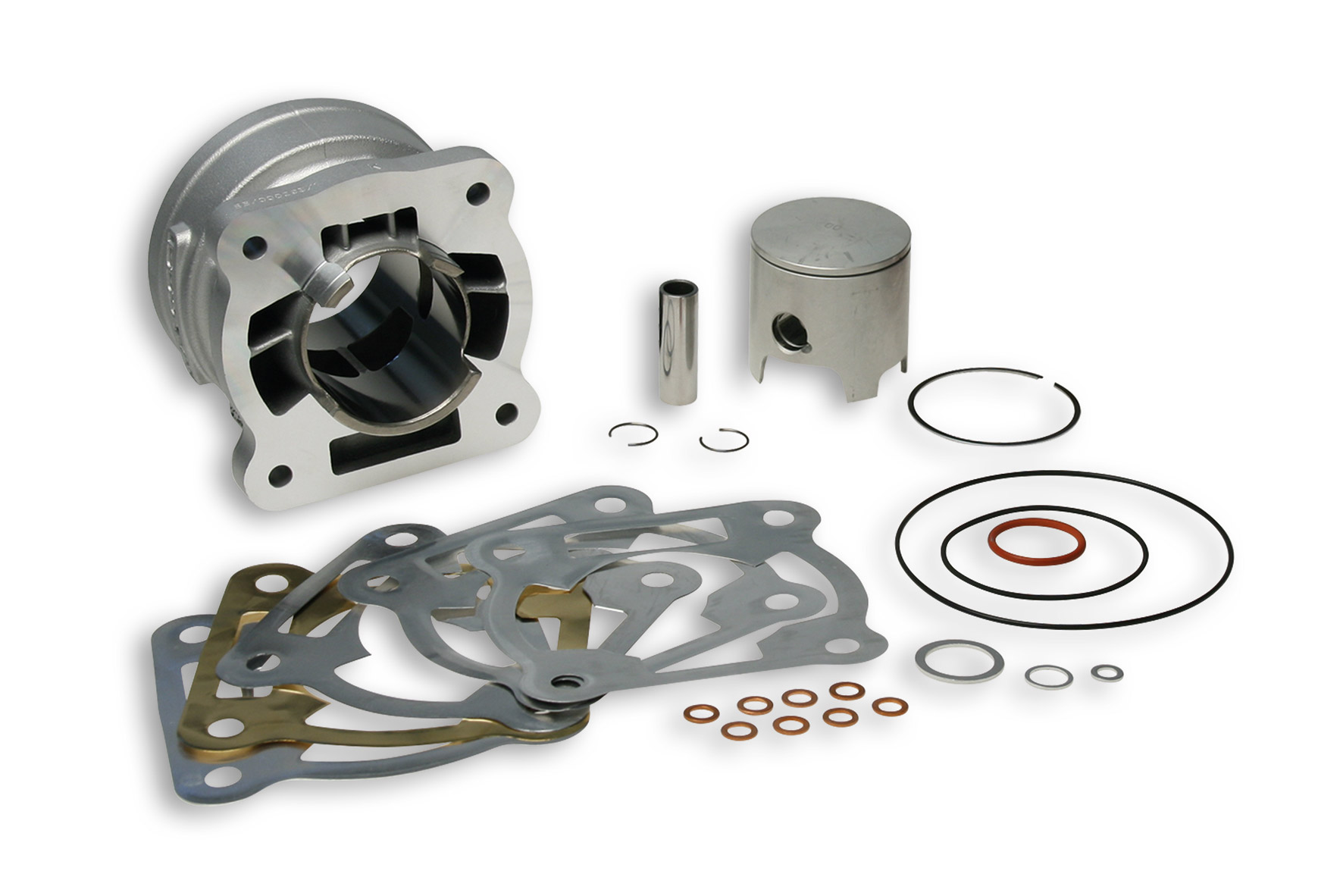 Malossi Aluminium cylinder D.52 H2O flanged mount for Testa rossa modular-head