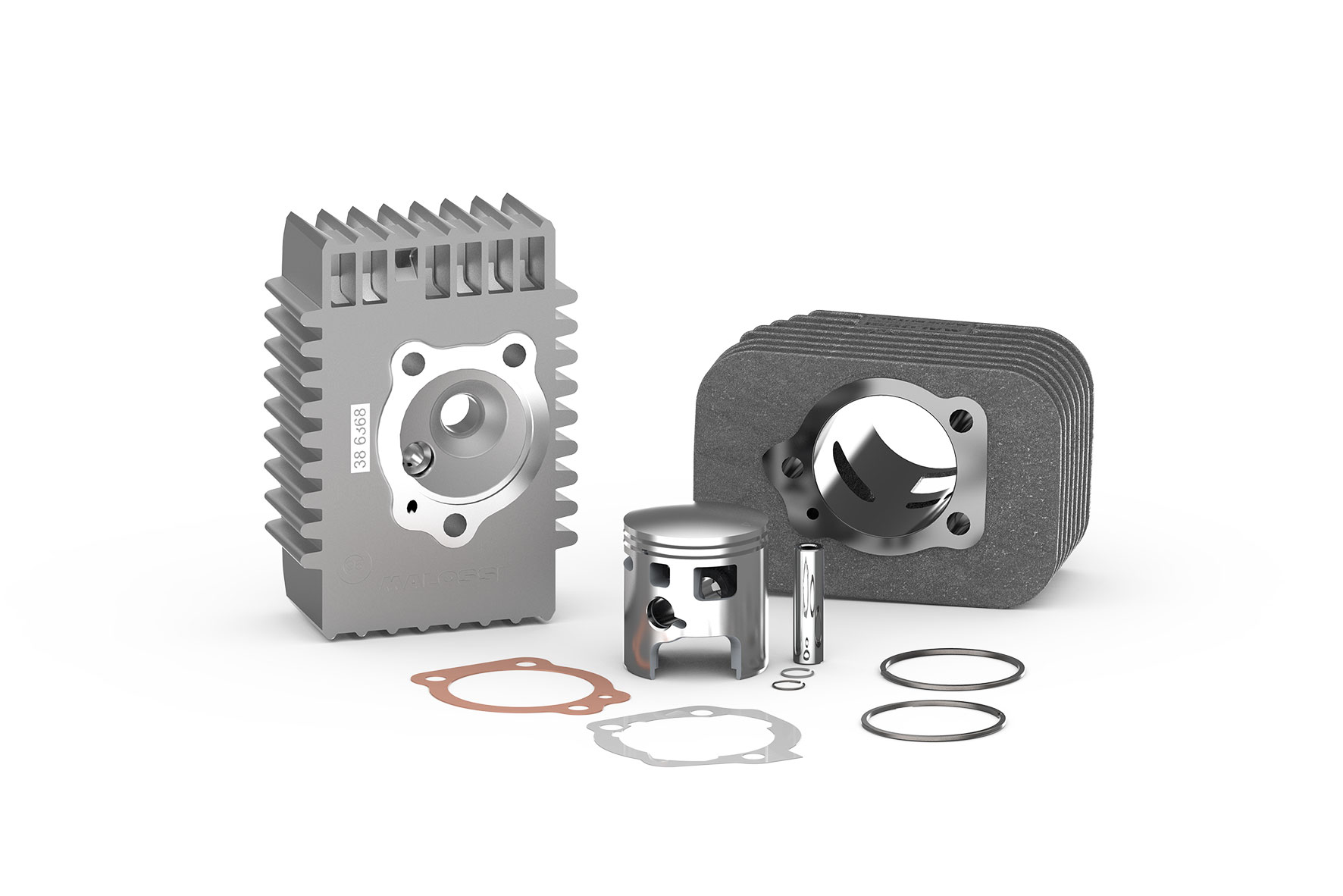 Malossi 3118570 Gruppo termico D.46,5 in ghisa con spinotto D.10