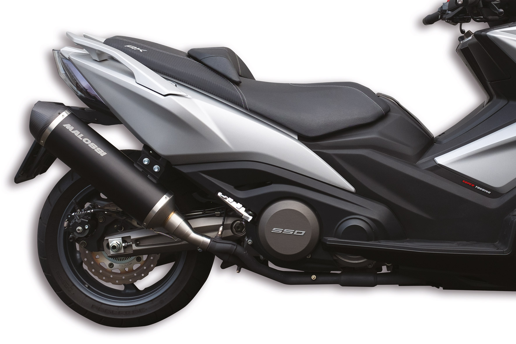 Malossi Silenziatore MAXI WILD LION collettori originali Kymco AK 550 ie 4T LC euro 5 2021-(SBA1)