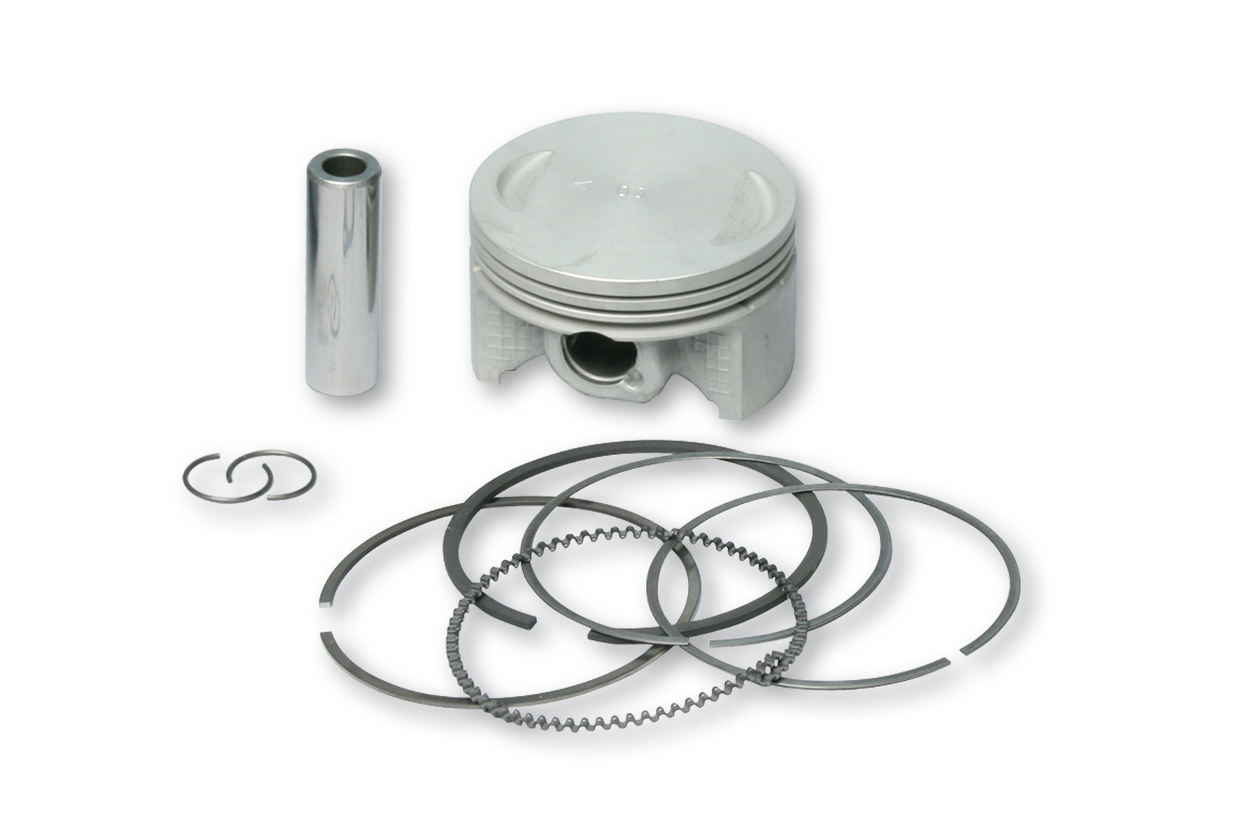 Malossi 4T D.61 piston size 0 with pin D.14 and 3 rectangular rings size C