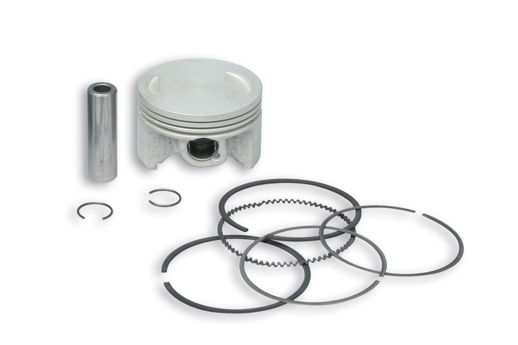 Malossi 4T D.58 piston size 0 with pin D.14 and 3 rectangular rings size 0