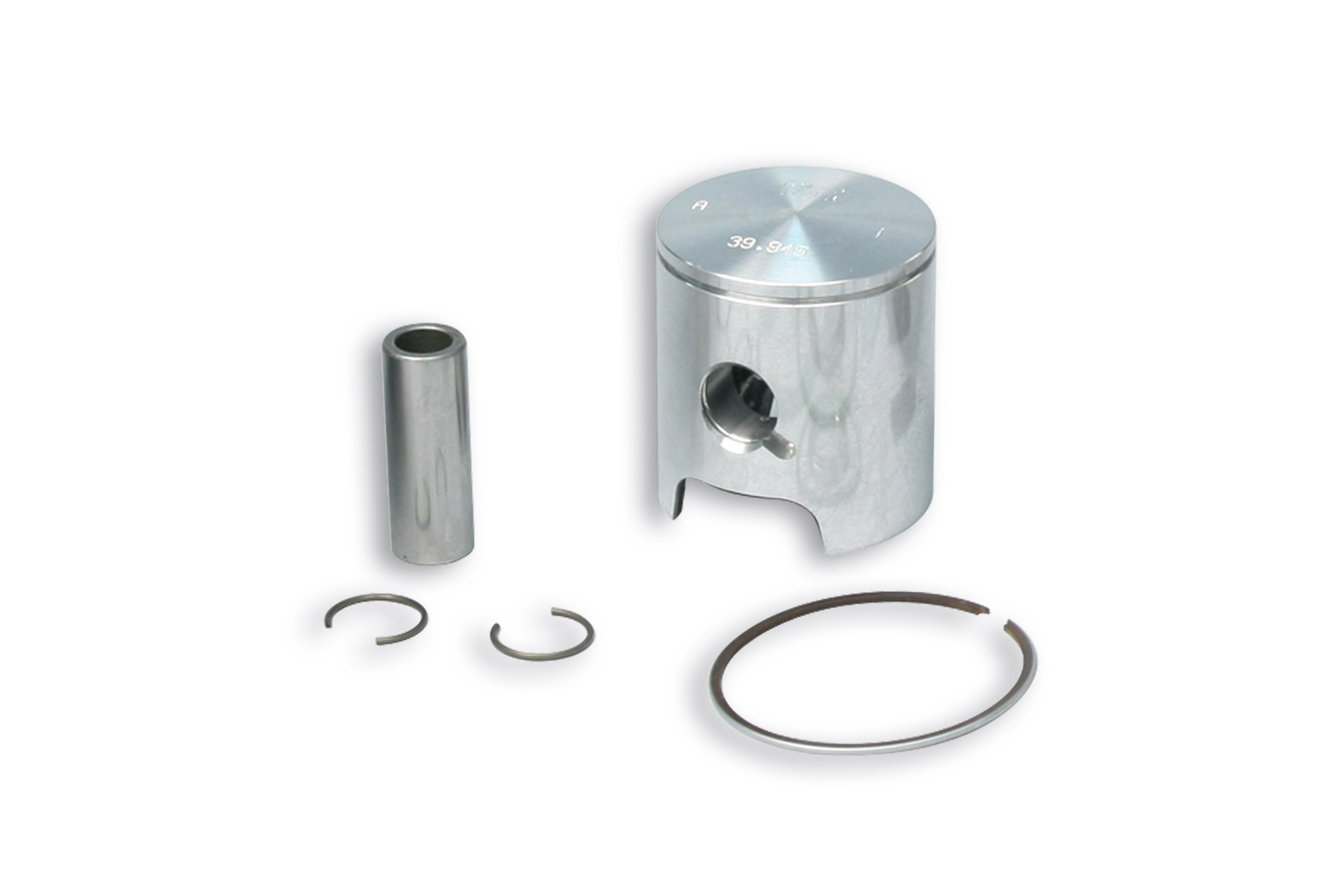 Malossi 2T D.40 piston size 0 with pin D.12 and 1 rectangular ring size A