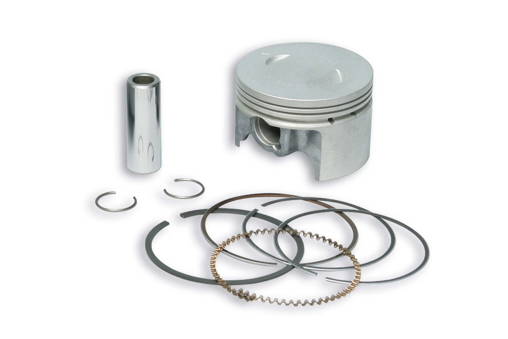 Malossi 4T D.52 piston size 0 with pin D.13 and 3 rectangular rings size 0