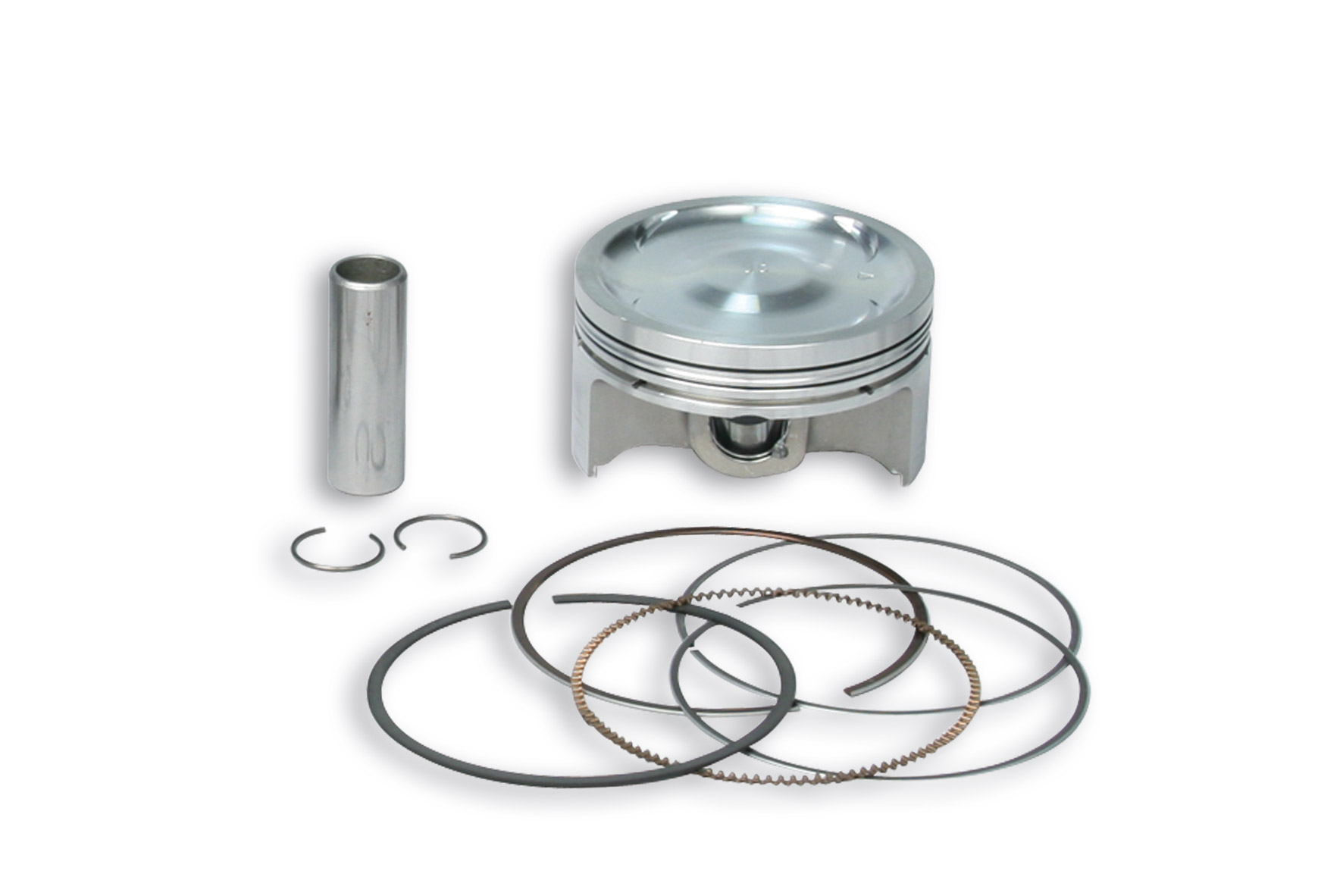 Malossi 4T D.70 piston size 0 with pin D.15 and 3 rectangular rings size C
