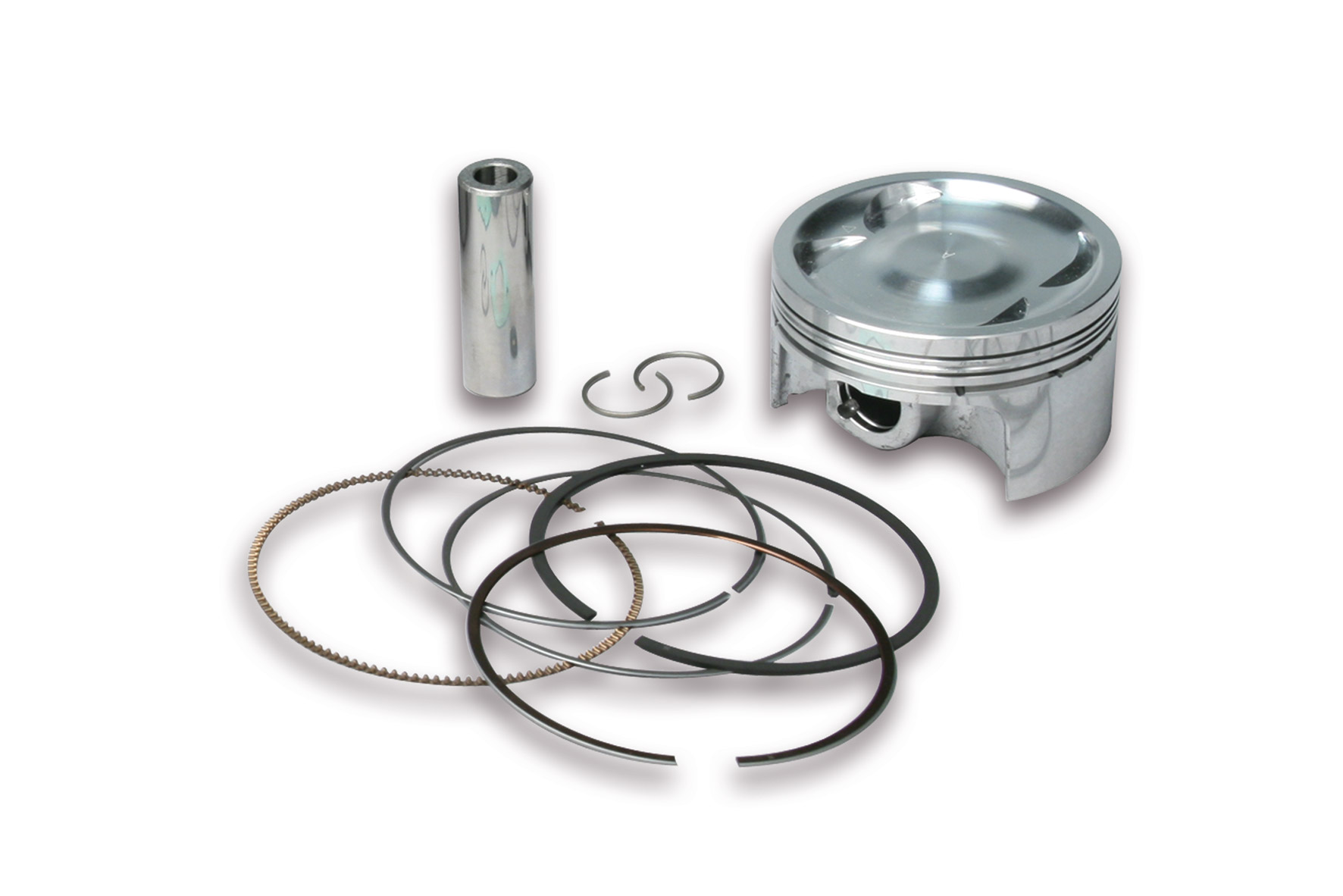 Malossi 4T D.75.5 piston size 0 with pin D.16 and semitrapezoidal /oil rings 3 size A