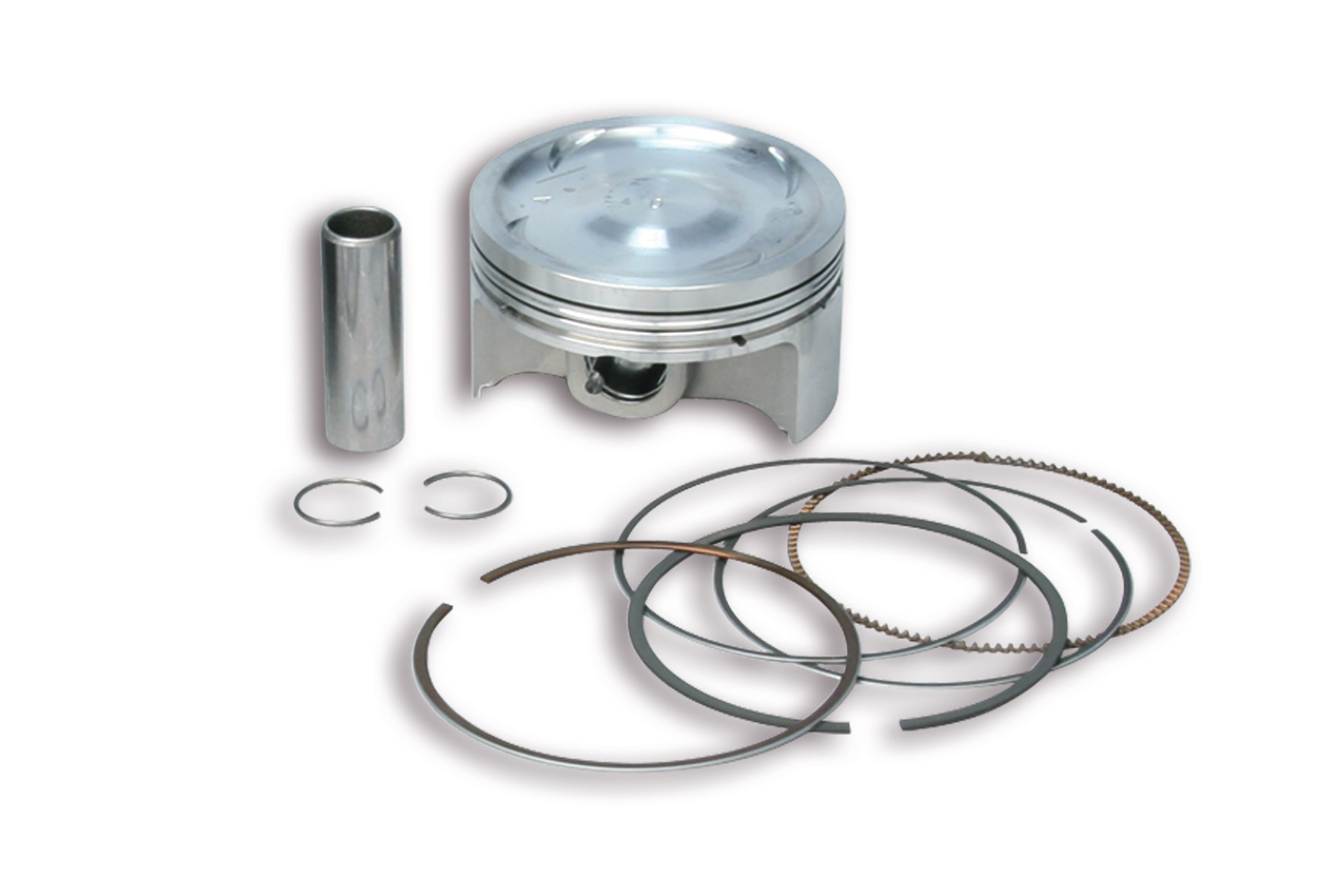 Malossi 4T D.70 piston size 0 with pin D.15 and 3 rectangular rings size C