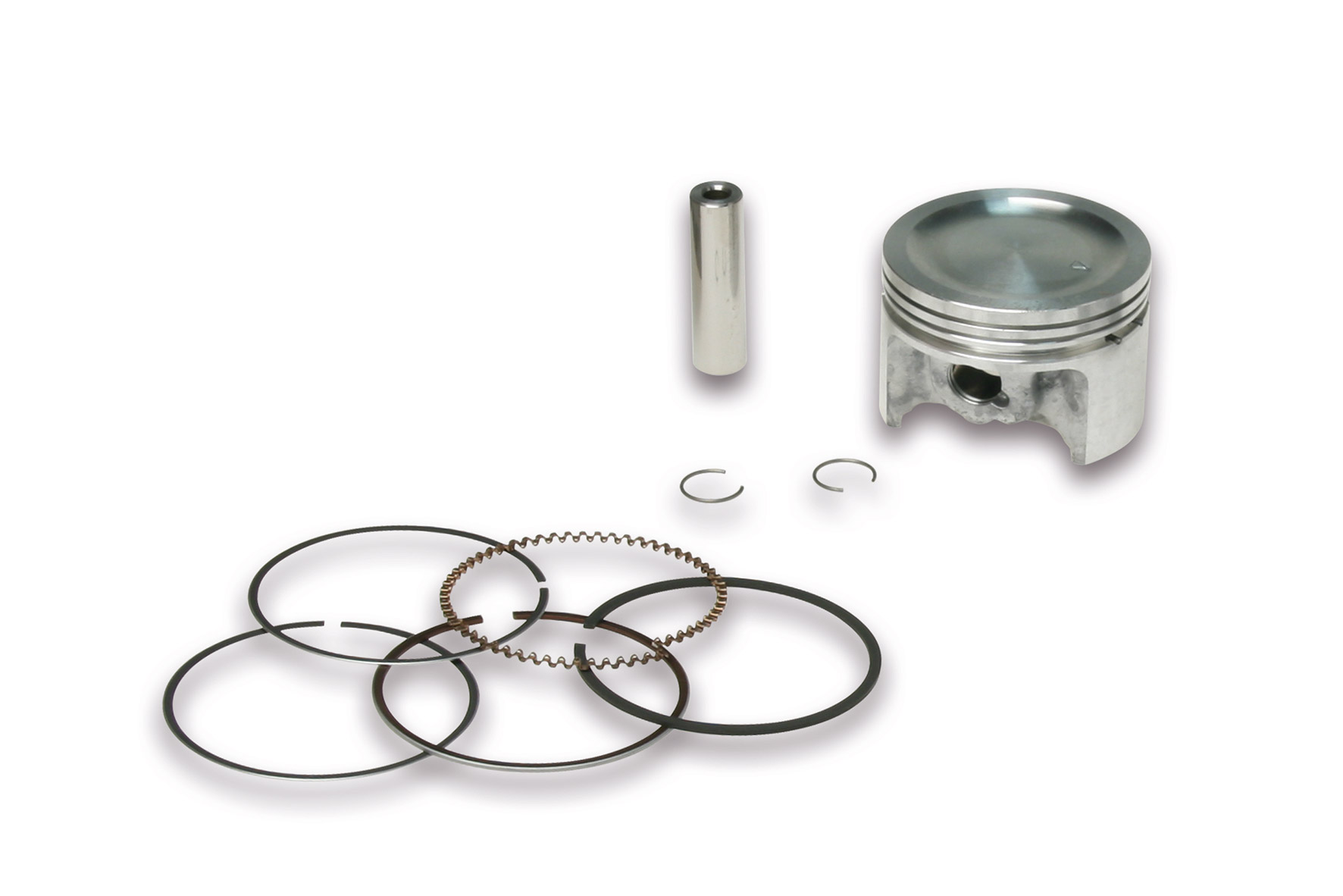 Malossi 4T D.49 piston size 0 with pin D.10 and 3 rectangular rings size CC