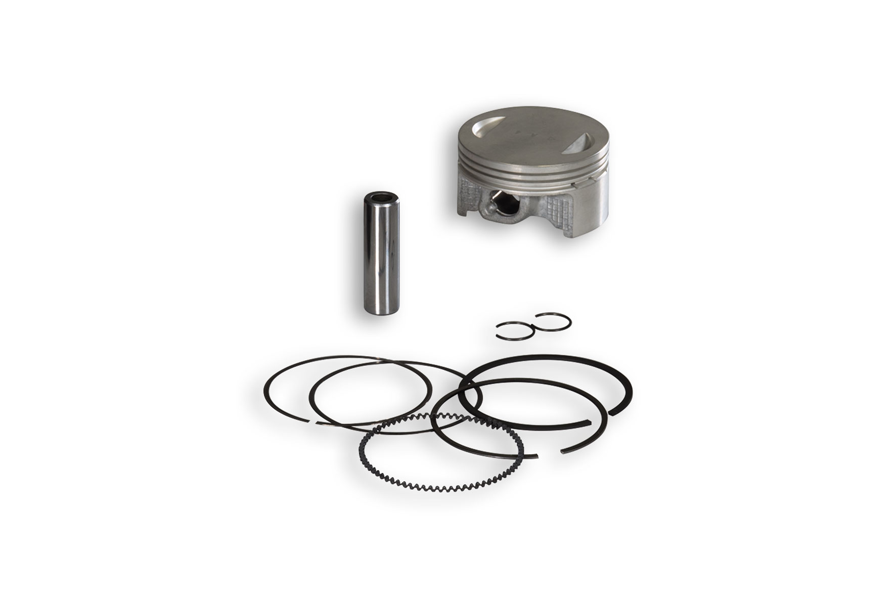 Malossi 4T D.61 piston size 0 with pin D.13 and 3 rectangular rings size BB