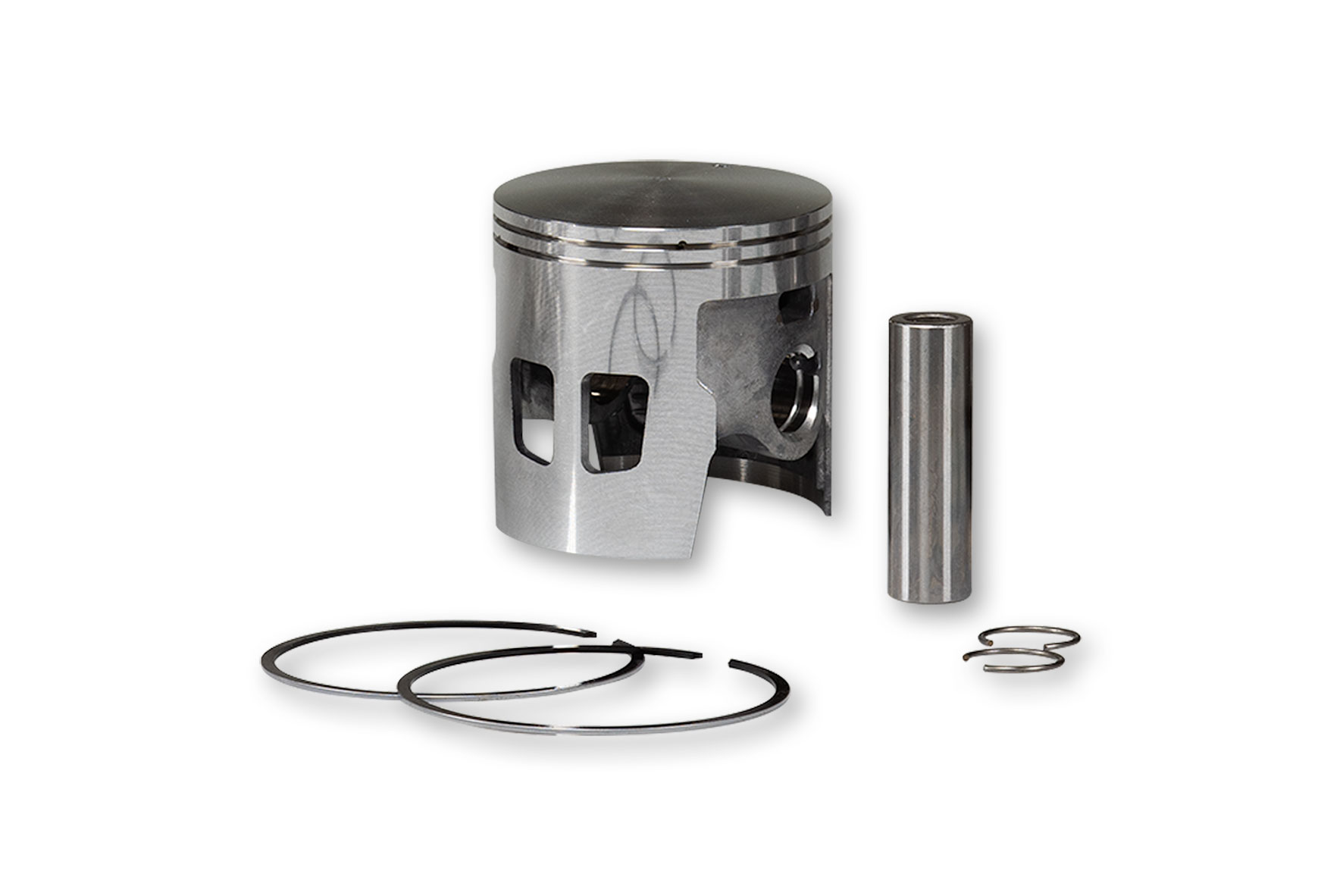 Malossi Piston 2T D.63 and 2 rectangular segments selection A Vespa PX 125 2T e 2 (VLX2M)