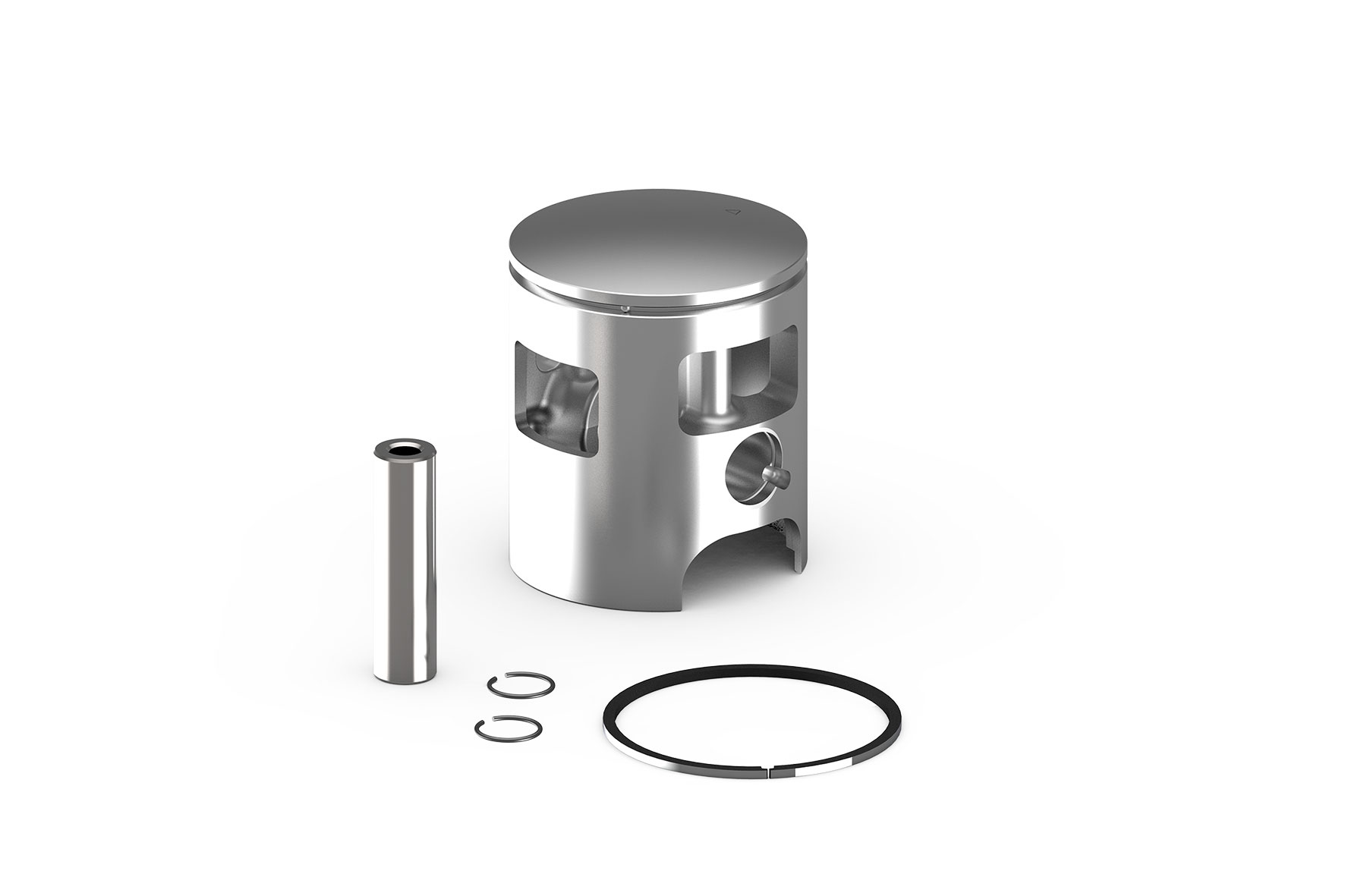 Malossi 2T D.47 piston size 0 with pin D.12 and 1 rectangular ring size CC