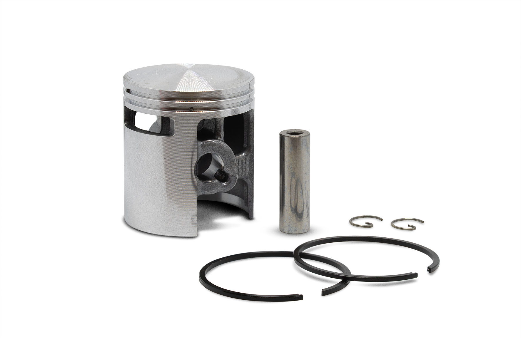 Malossi 2T D.43 piston size 0 with pin D.10 and 2 rectangular rings size A