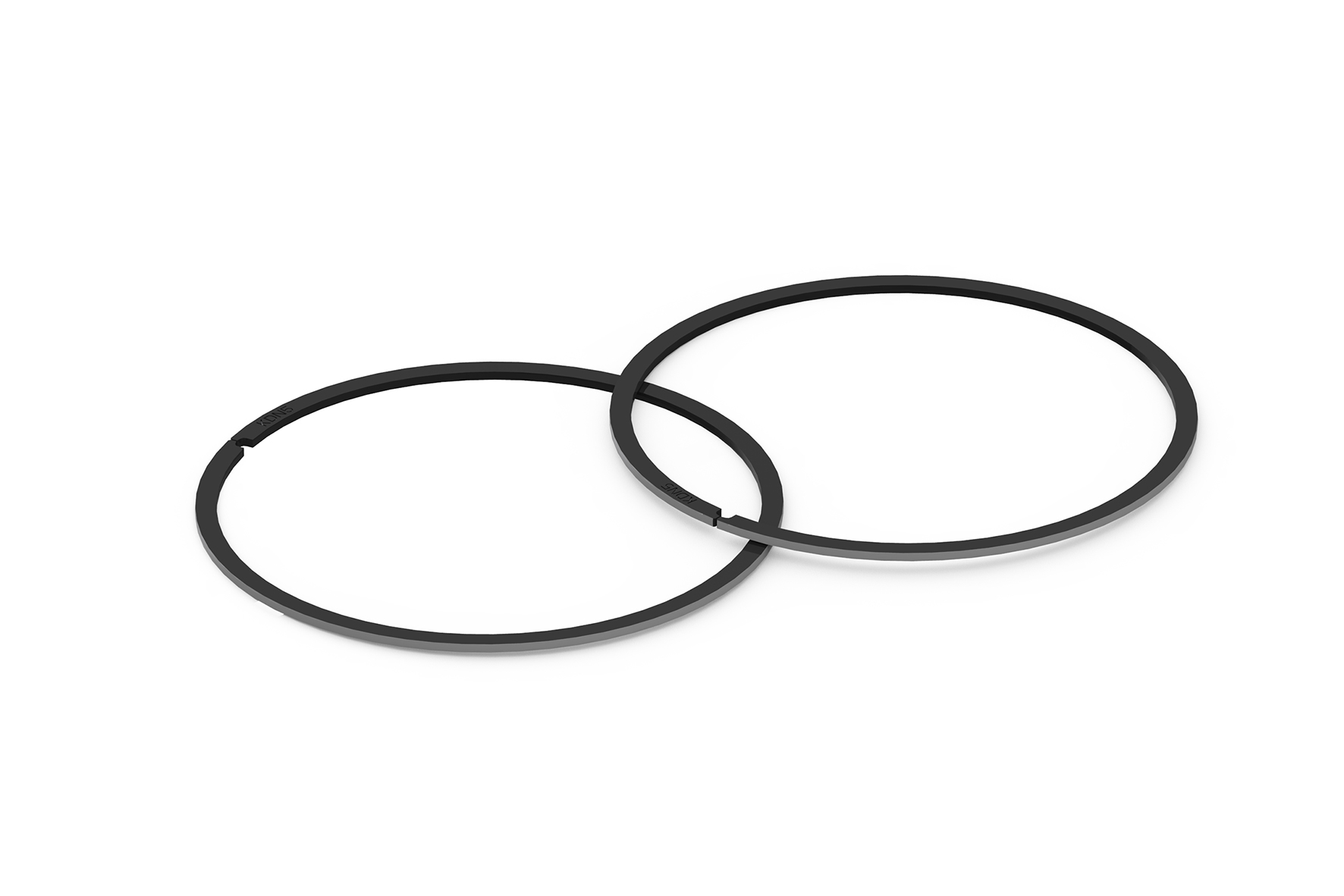 Malossi 2 chromed rectangular KDN5 piston rings D.63x1