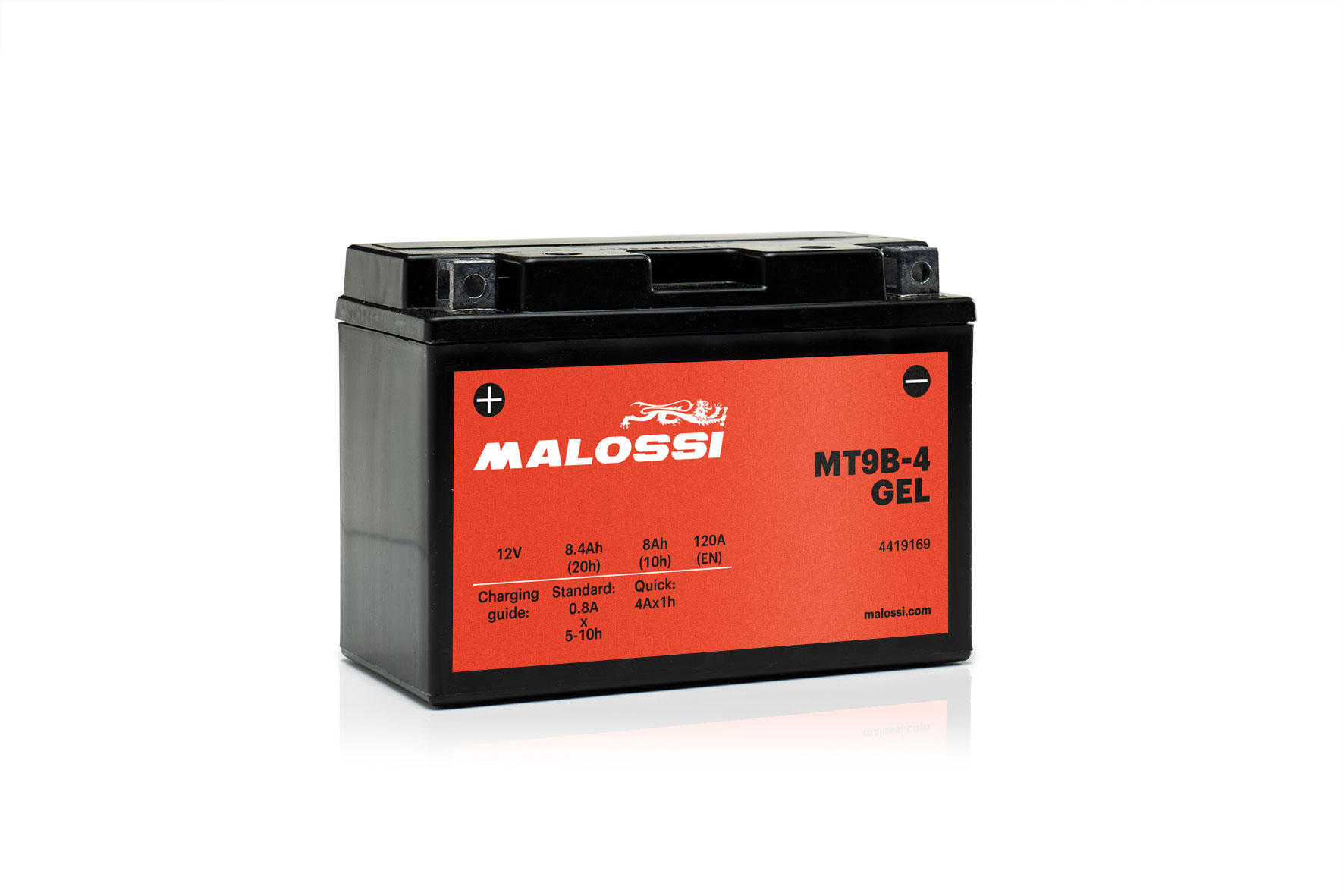 Malossi Battery Malossi MT9B-4 GEL Kymco People S 200 4T euro 5 2024-(TF40A)