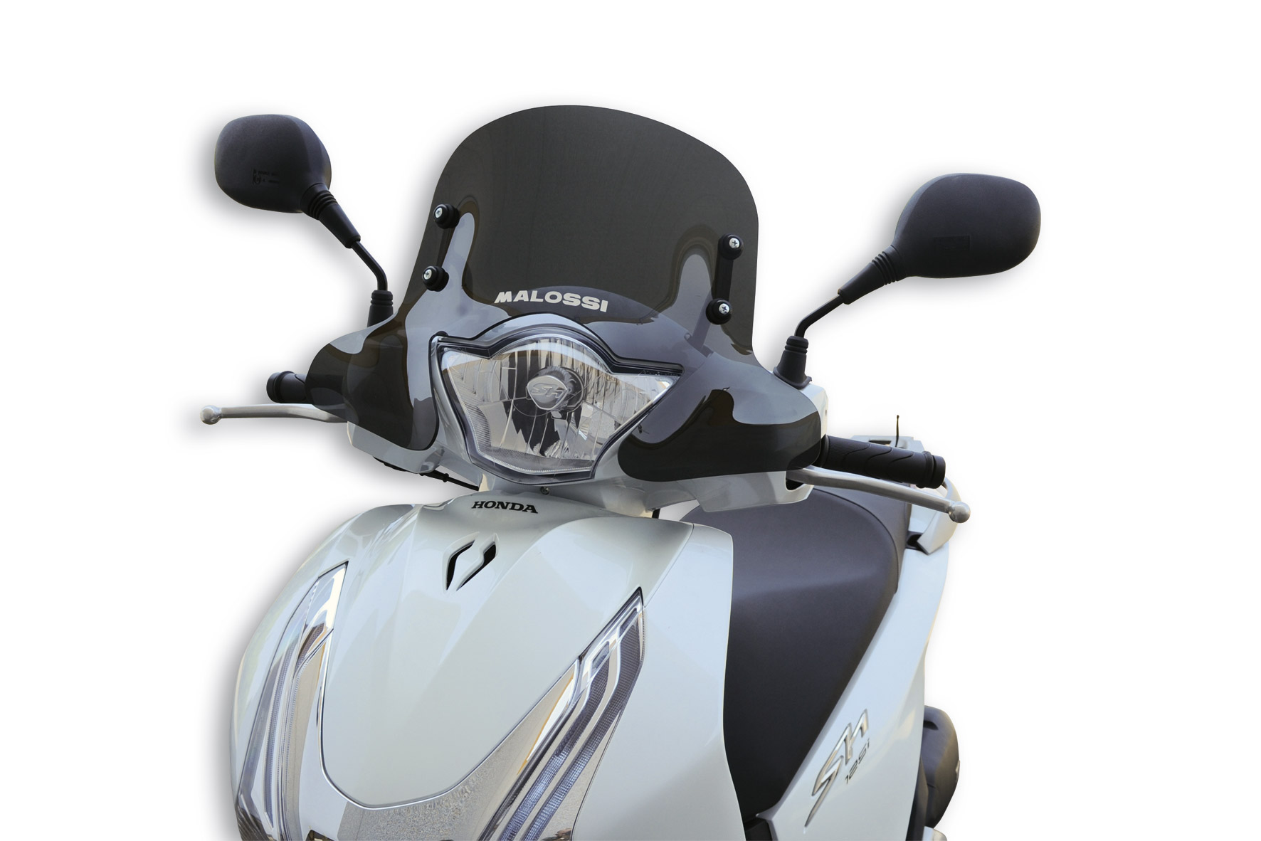 Malossi SPORT SCREEN fairing in dark smoke 47.8 x 36.7 x 0.3 cm Honda SH i ABS 125 ie 4T 2013-2016