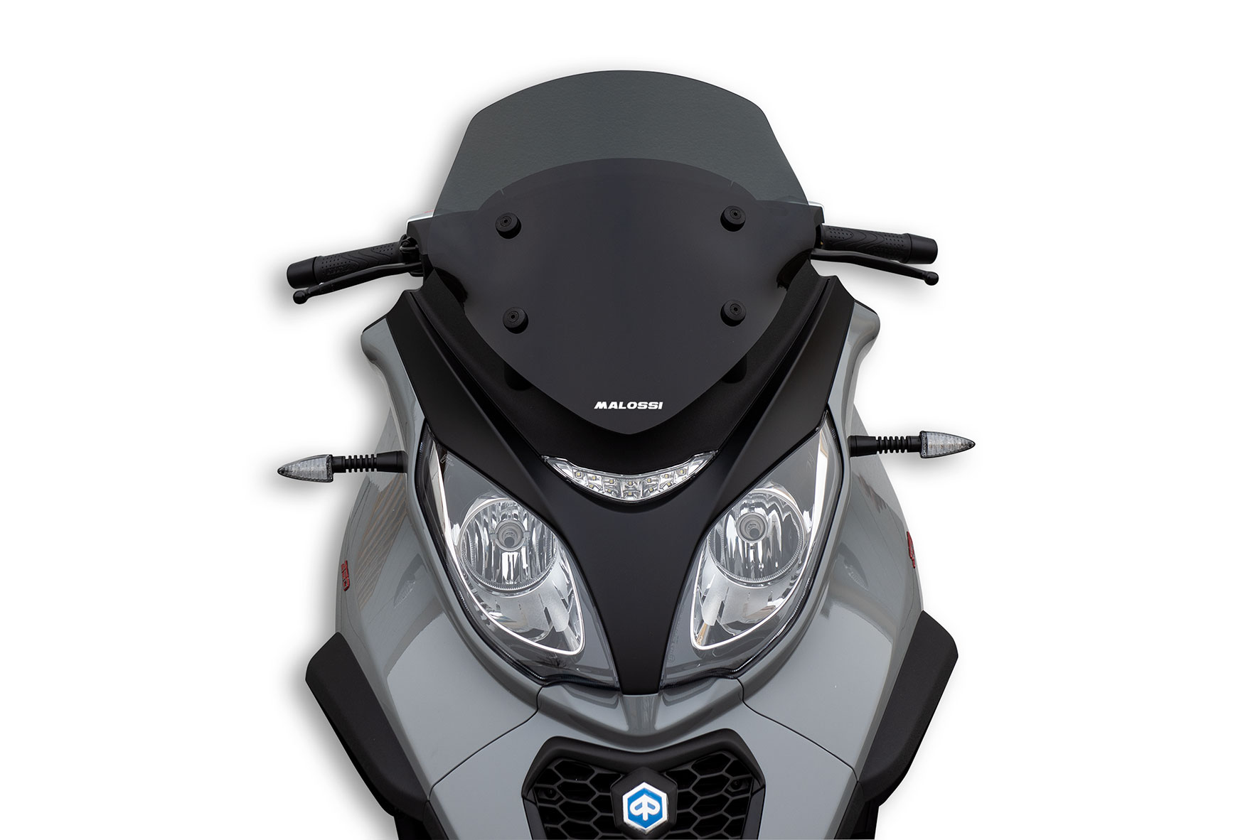 Malossi SPORT SCREEN fairing in dark smoke 41 44 0.3 cm Piaggio MP3 350 ie 4T e 4 2018-(TA14M)