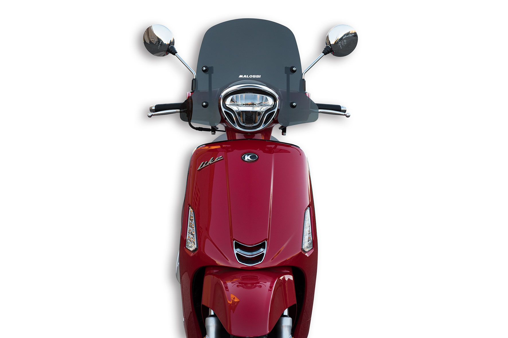 Malossi SPORT SCREEN fairing in dark smoke 46 34 0.3 cm Kymco Like 50 4T e 4 2018-