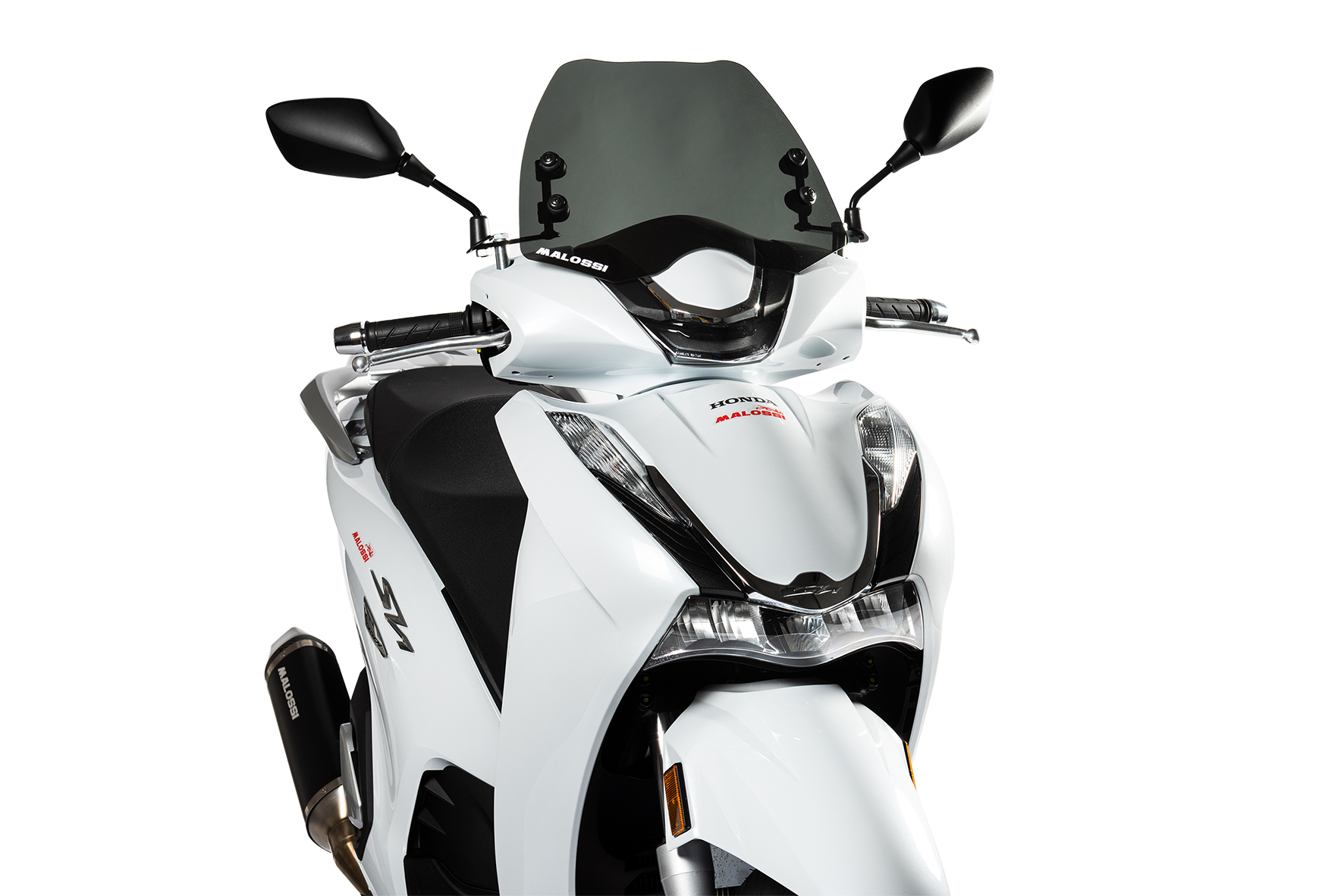 Malossi SPORT SCREEN fairing in dark smoke Honda SH I 350 ie 4T e 5 2021-2022