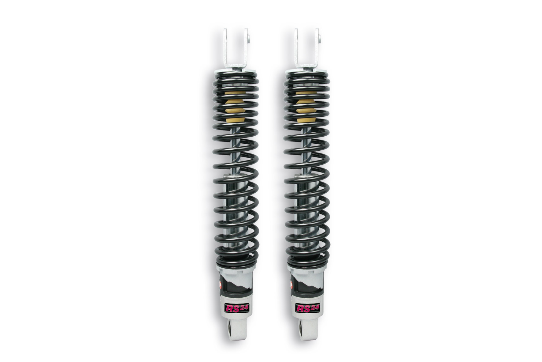 Malossi Pair of TWINS rear shock absorbers, 345 mm wheelbase Yamaha Xmax 125 ie 4T 2021-2022 (E33FE)