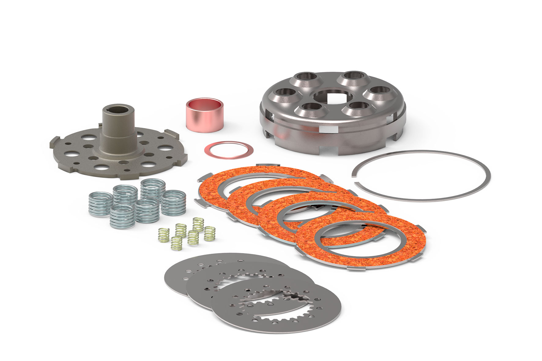 Malossi Frizione completa POWER UP CLUTCH SYSTEM campana frizione D.98,5 Vespa PX 150 2T euro 0-1