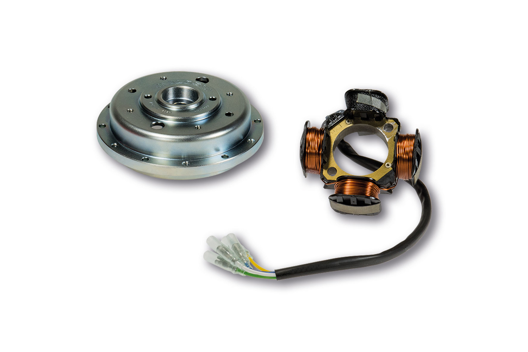 Malossi Flywheel D.125x42 and stator kit for VESPower electronic ignition