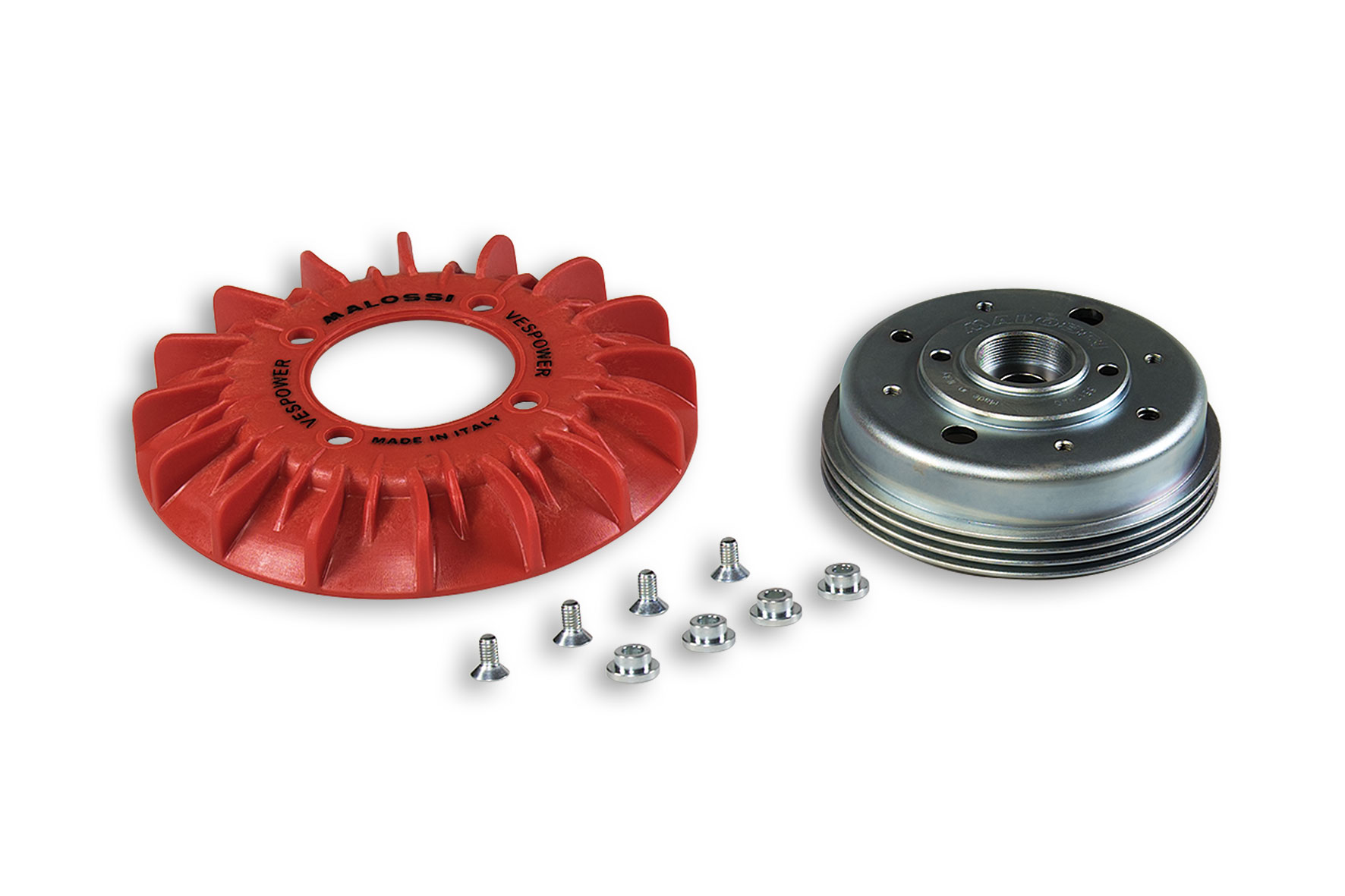 Malossi Flywheel D.115x42 and fan kit for VESPower electronic ignition