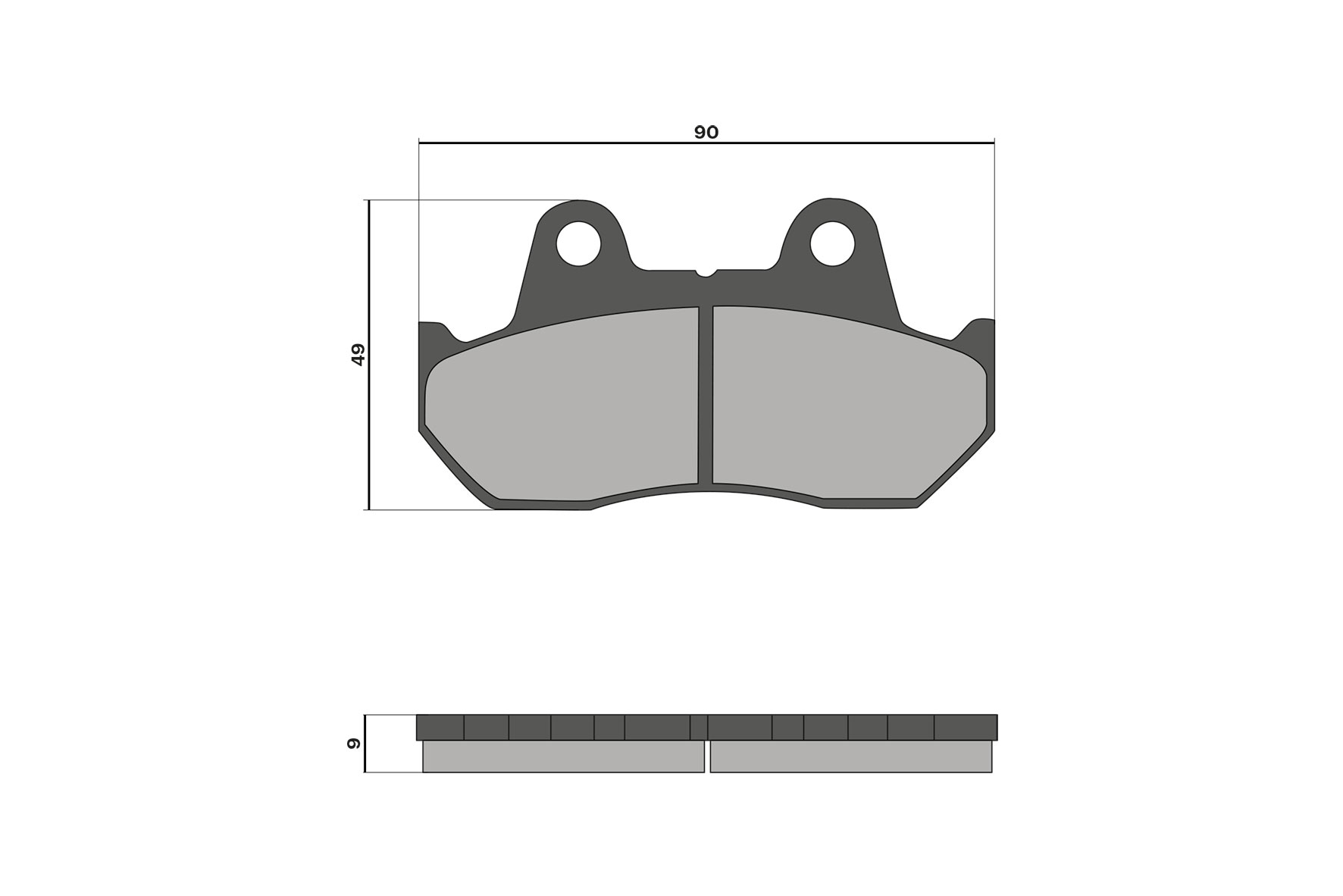 Malossi Brake Pads Honda CN 250 4T LC