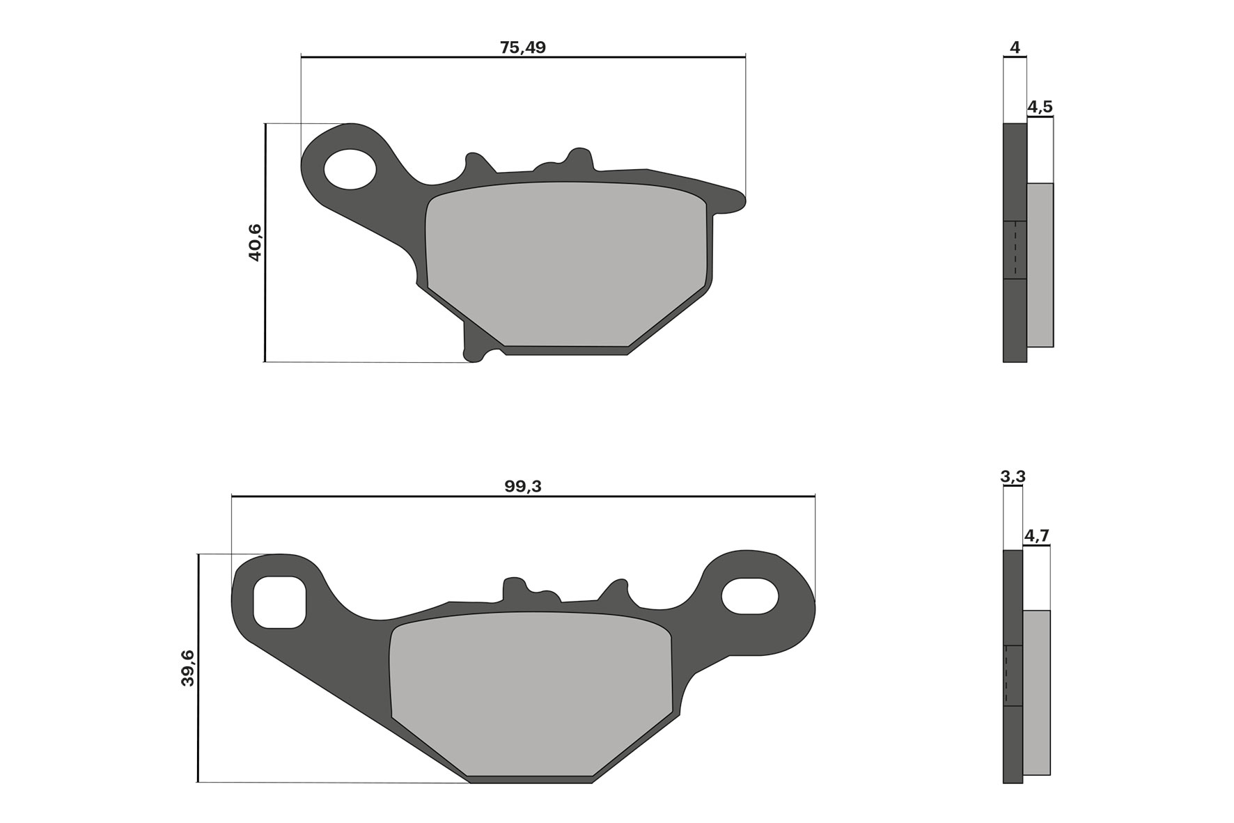 Malossi Brake Pads Suzuki Address V 100 2T
