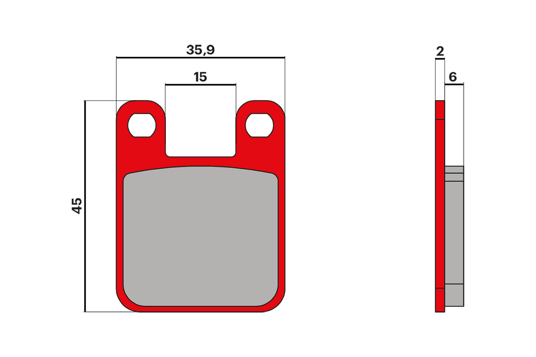 Malossi Pastiglie freno BRAKE PADS MHR Aprilia RS 50 2T LC euro 2 2006-(Derbi D50B1)