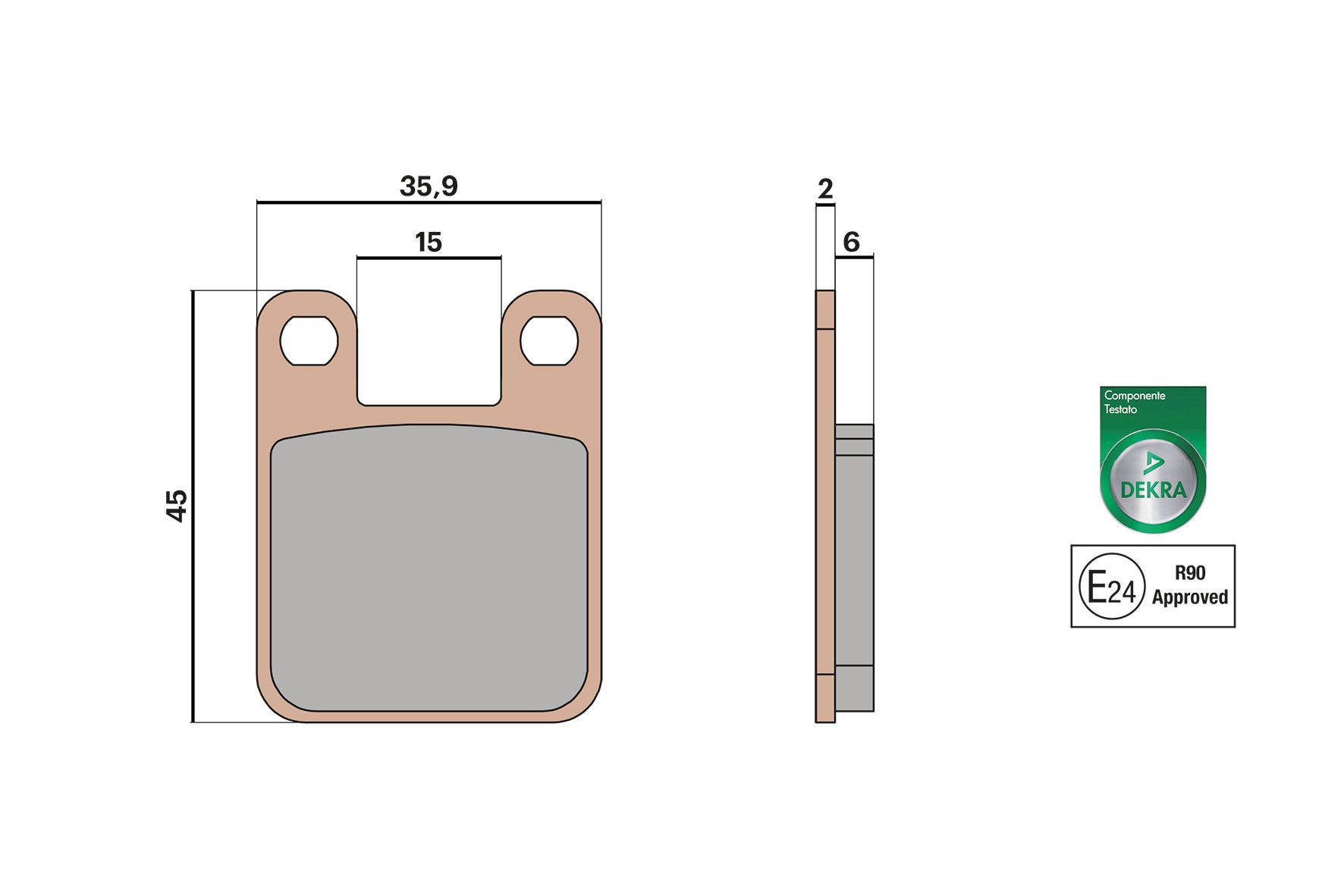 Malossi Pastiglie freno BRAKE PADS MHR SYNT omologate Peugeot Ludix Blaster 50 2T LC (HL 2)