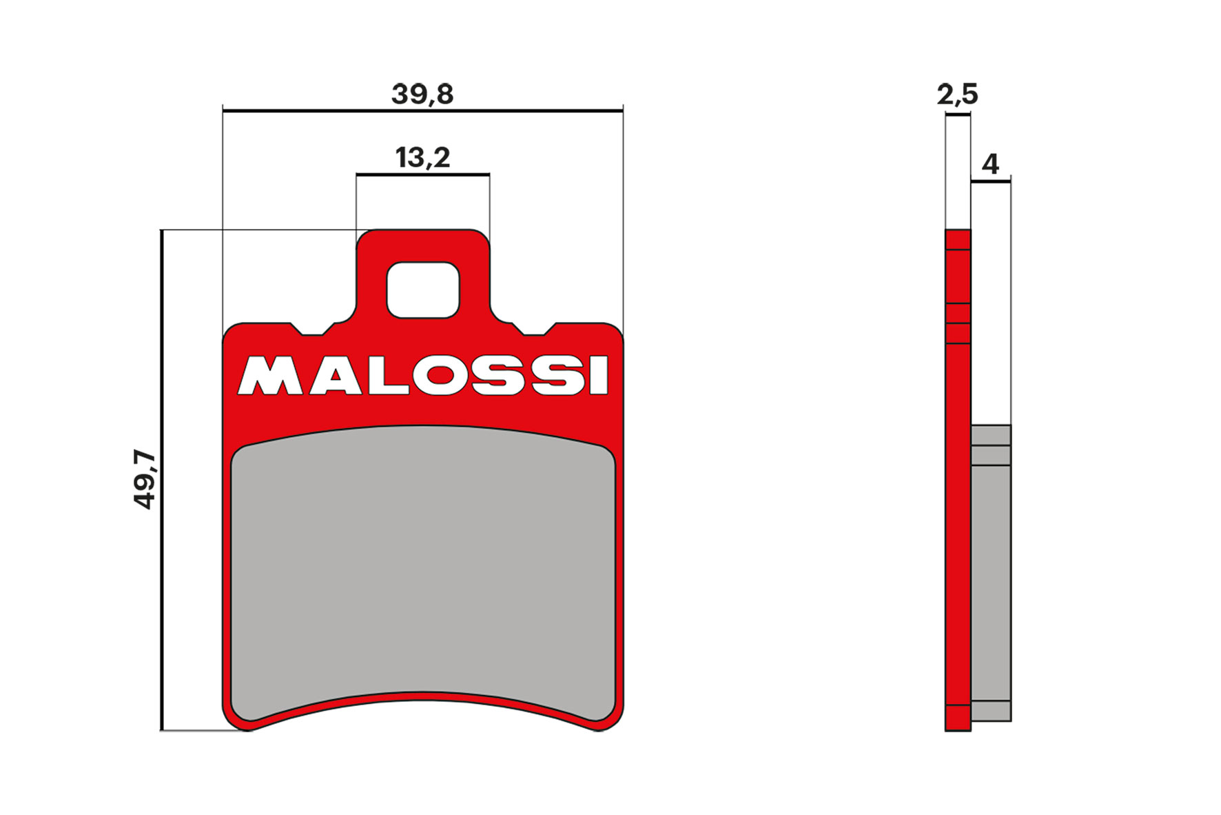 Malossi Pastiglie freno BRAKE PADS MHR Aprilia Scarabeo street 50 2T (Piaggio)