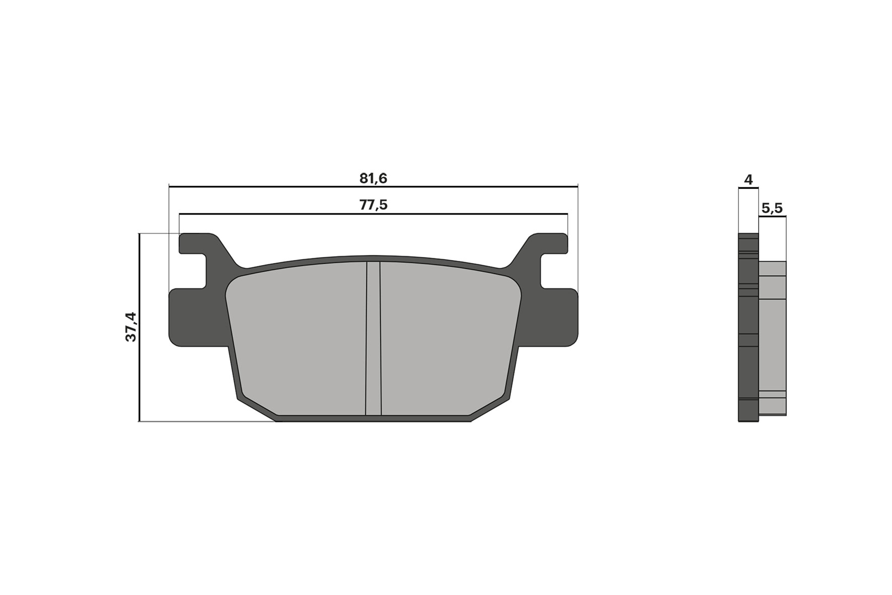 Malossi Pastiglie freno BRAKE PADS Voge Sfida SR1 ADV 125 ie 4T LC euro 5+ 2025-(LC1P52MI)