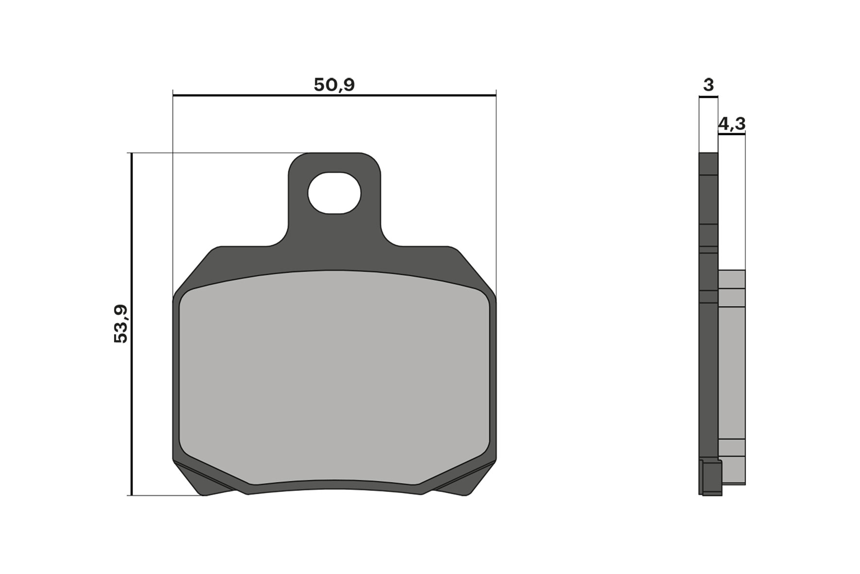 Malossi Pastiglie freno BRAKE PADS Aprilia RS 50 2T LC euro 2 2006-(Derbi D50B1)