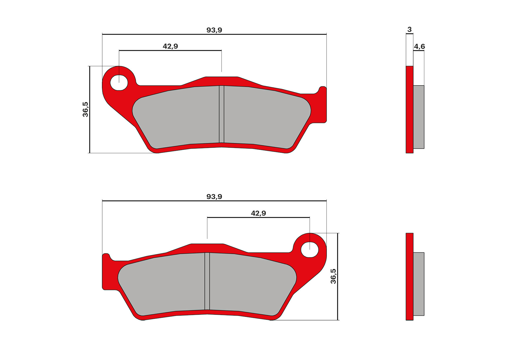 Malossi Pastiglie freno BRAKE PADS MHR Aprilia SRV 850 ie 4T LC euro 3 (Piaggio M554M)