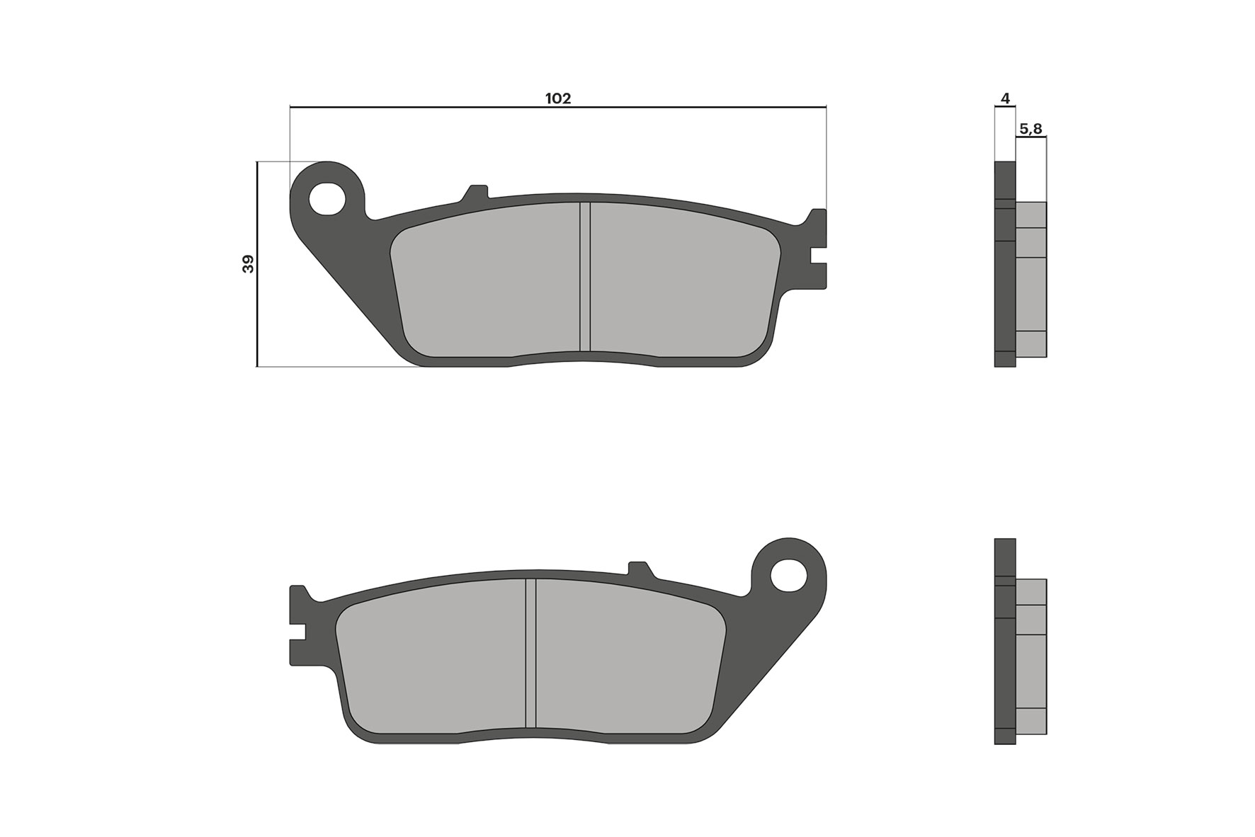 Malossi Pastiglie freno BRAKE PADS Honda Forza 125 ie 4T LC euro 5 2021-2024 (JK02E)