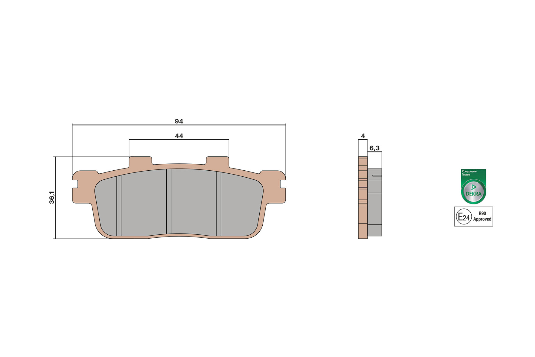 Malossi Pastiglie freno BRAKE PADS MHR SYNT omologate