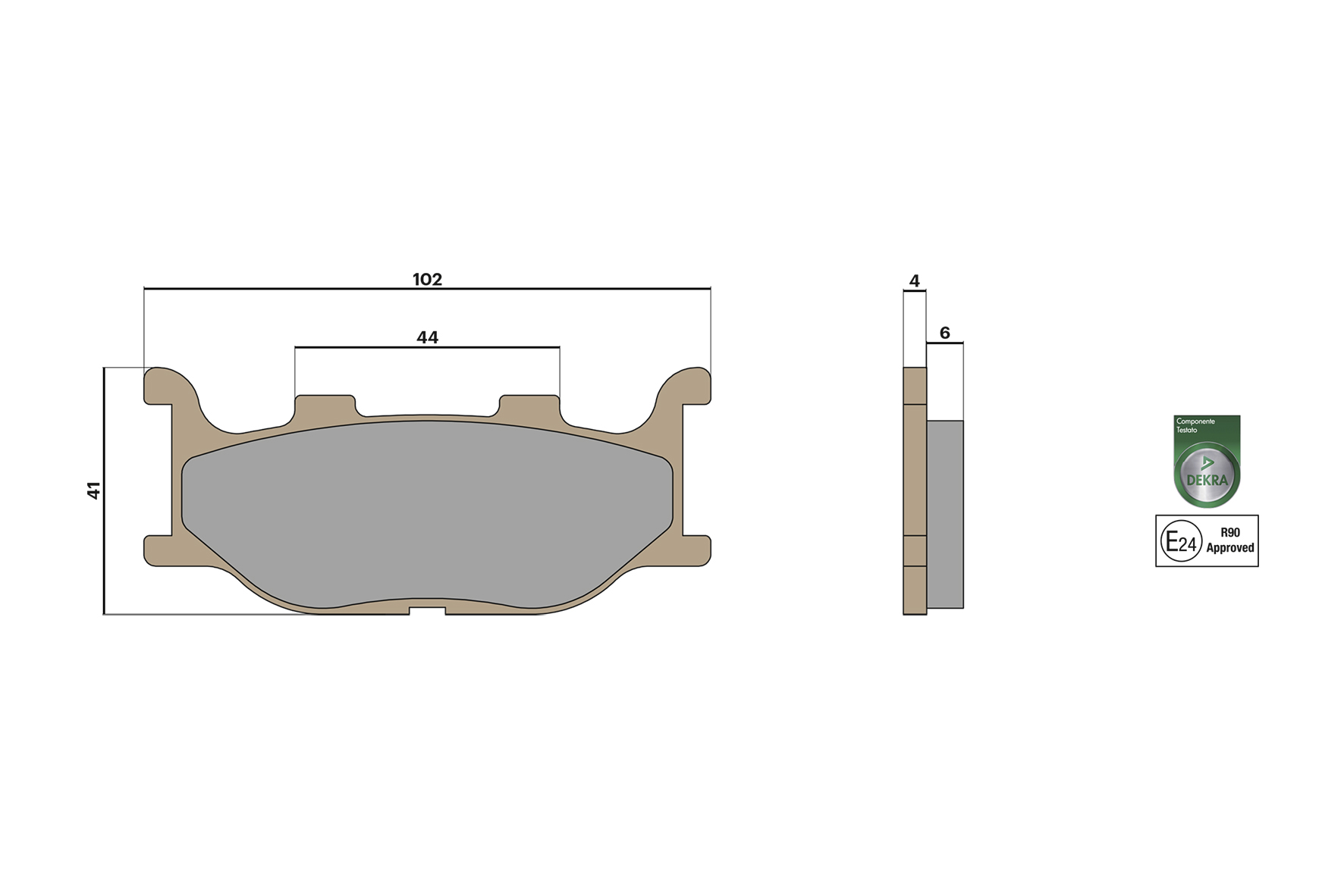 Malossi Pastiglie freno BRAKE PADS MHR SYNT Yamaha Majesty 400 4T LC-2008 (H317E)