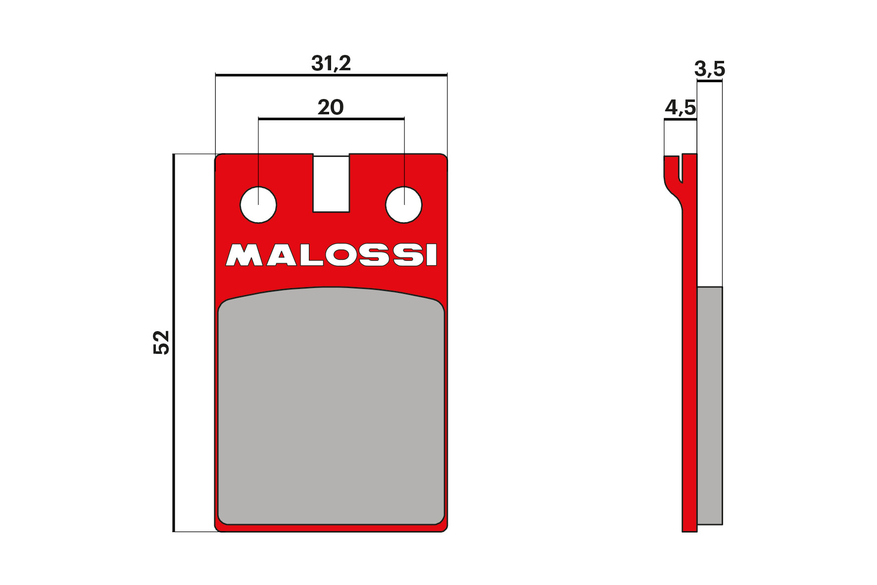 Malossi Pastiglie freno BRAKE PADS MHR Malaguti Crosser CR1 50 2T