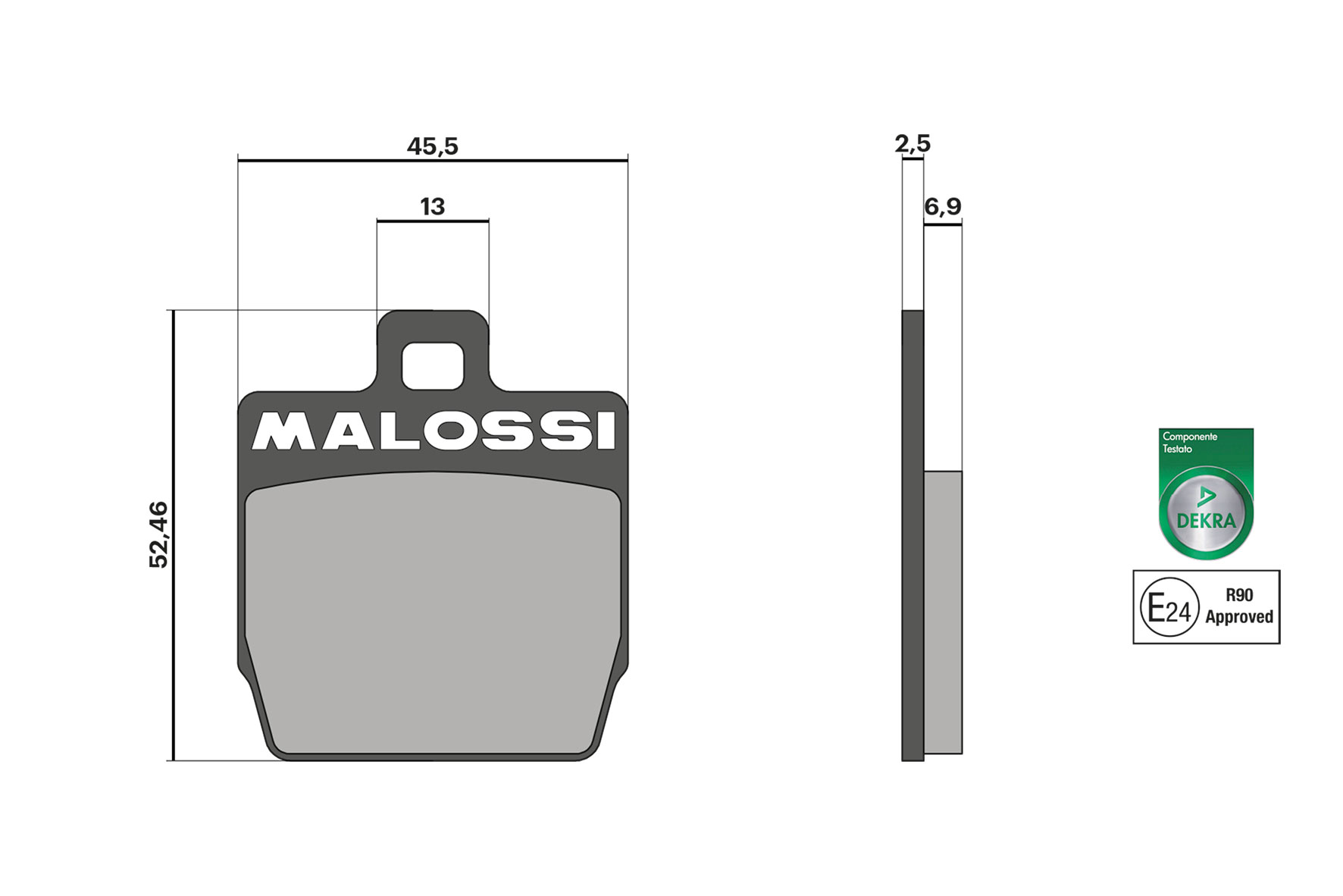 Malossi Pastiglie freno BRAKE PADS omologate MBK Nitro 50 2T LC