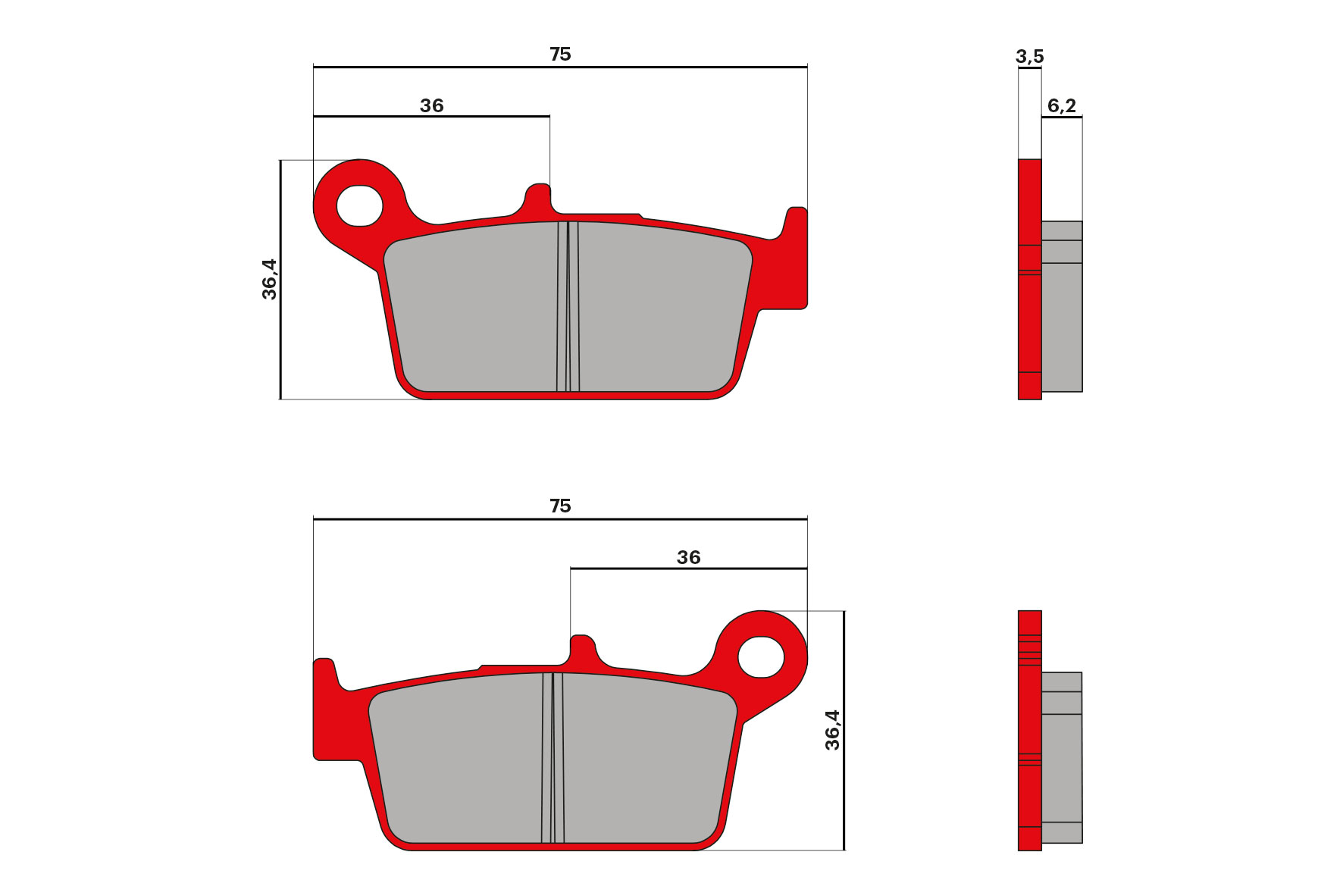Malossi Pastiglie freno BRAKE PADS MHR