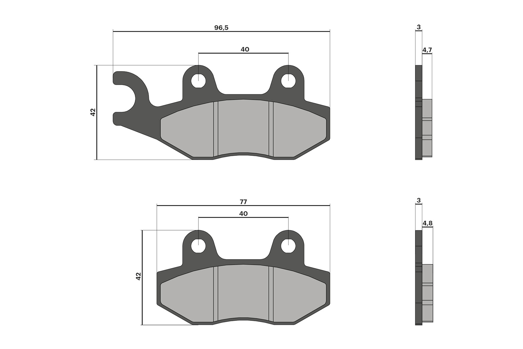 Malossi Pastiglie freno BRAKE PADS Voge Sfida SR1 ADV 125 ie 4T LC euro 5+ 2025-(LC1P52MI)