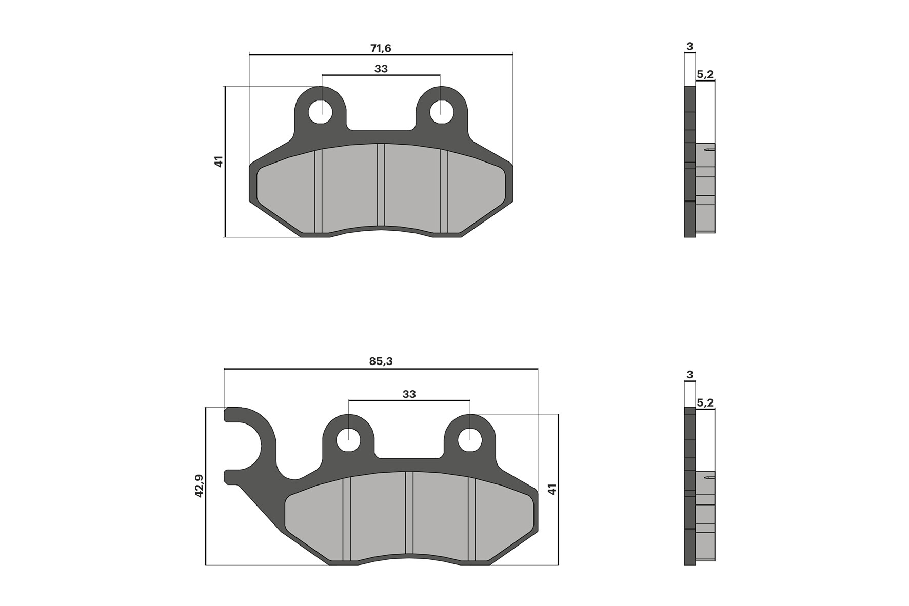 Malossi Pastiglie freno BRAKE PADS Cagiva City 50 2T