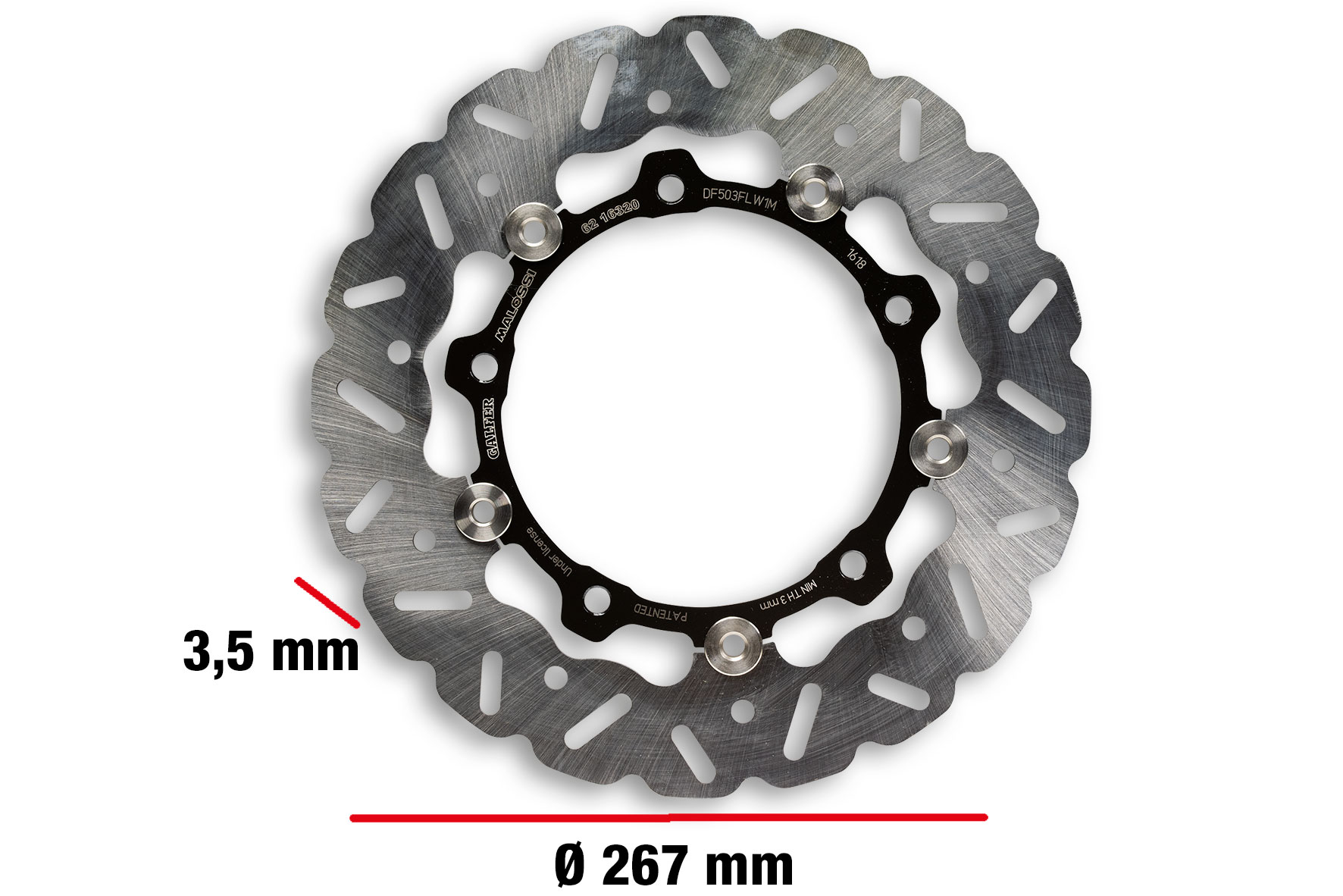 Malossi WHOOP DISC brake disc Yamaha Xmax 250 ie 4T LC e 3 2014-2017